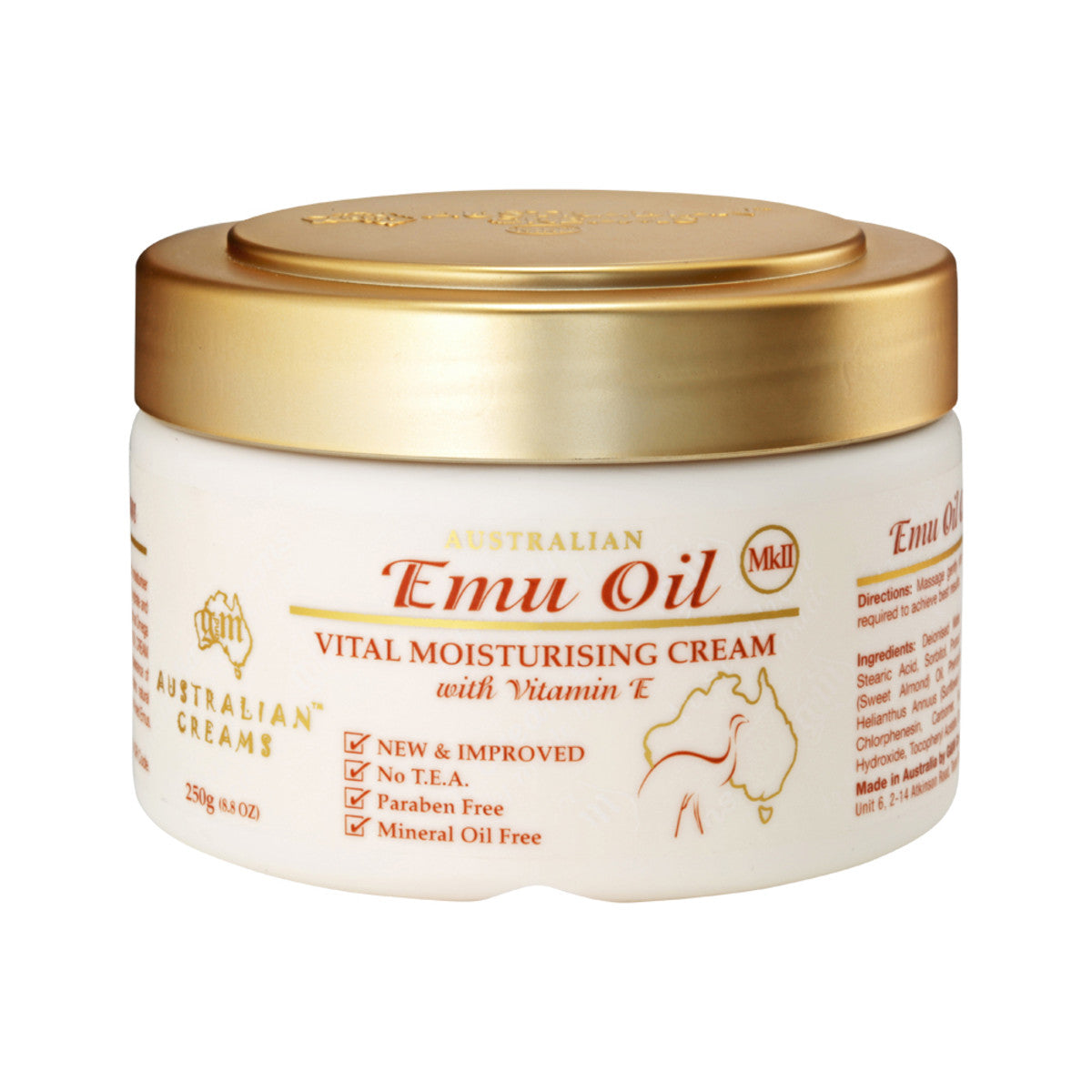 Australian Creams MkII - Emu Oil Vital Moisturising Cream with Vitamin E