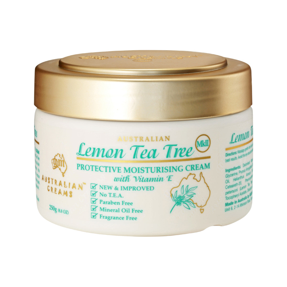 Australian Creams MkII - Lemon Tea Tree Protective Moisturising Cream with Vitamin E