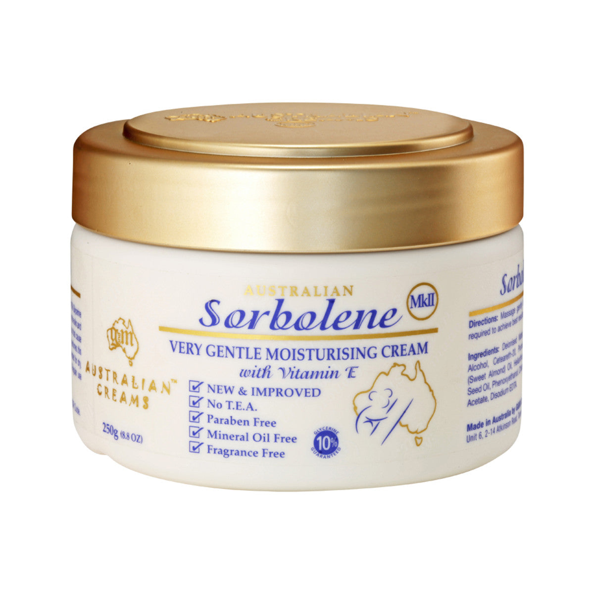 Australian Creams MkII - Sorbolene Very Gentle Moisturising Cream with Vitamin E