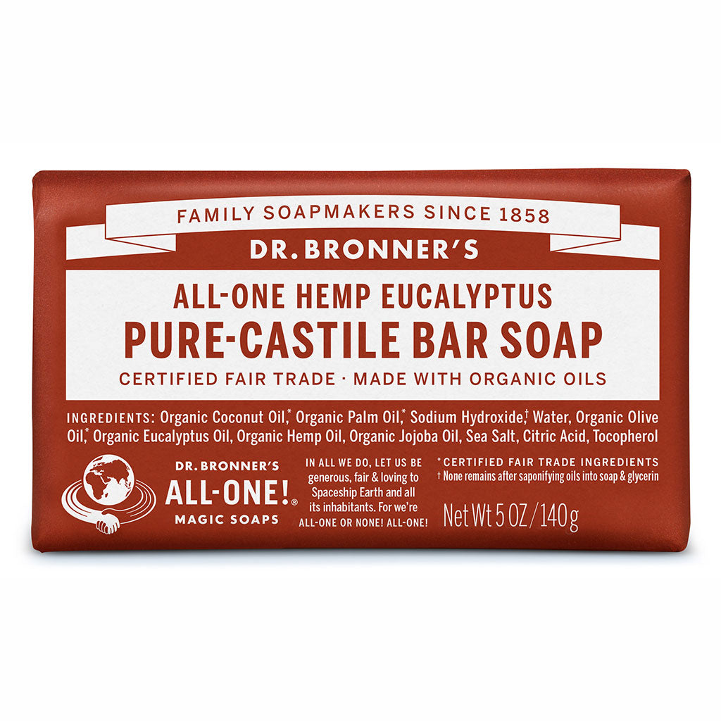 Dr. Bronner's - Pure-Castile Bar Soap (Hemp All-One) Eucalyptus
