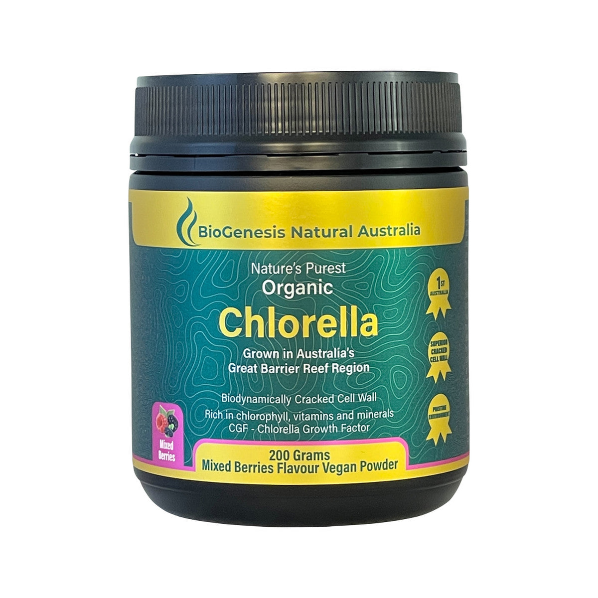 BioGenesis - Chlorella Mixed Berries Powder
