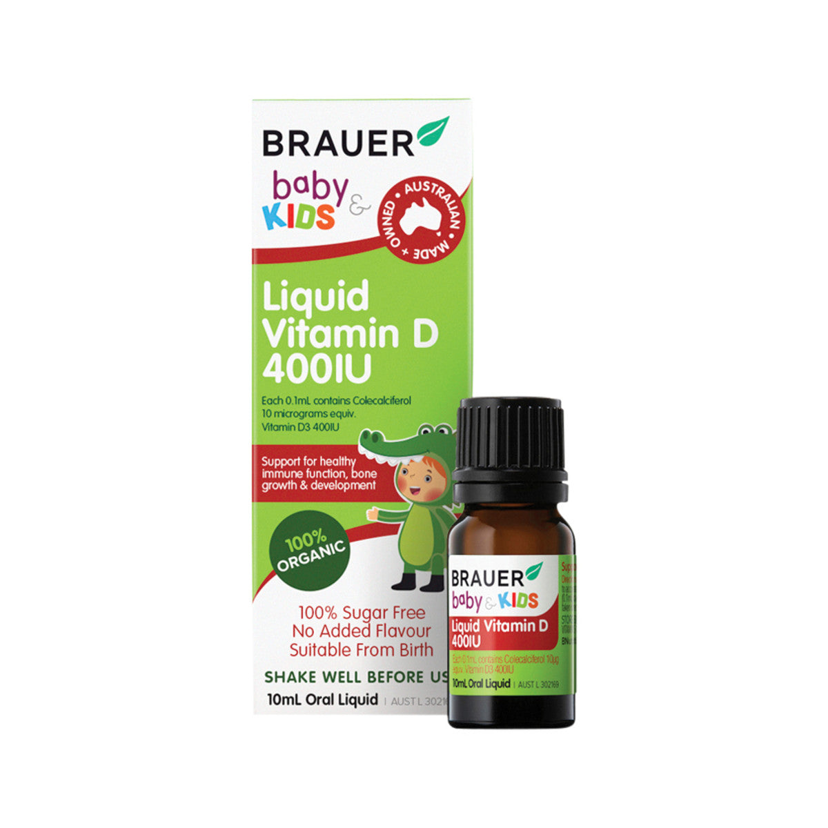 Brauer - Baby & Kids Liquid Vitamin D 400IU Oral Liquid