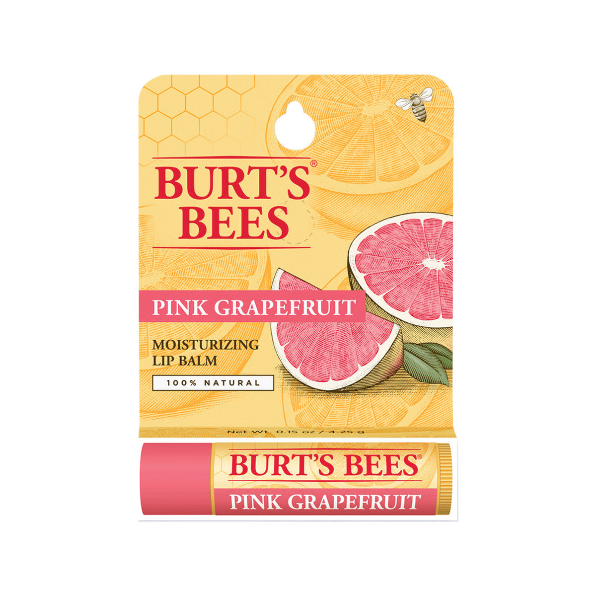 Burts Bees - Moisturising Lip Balm Pink Grapefruit