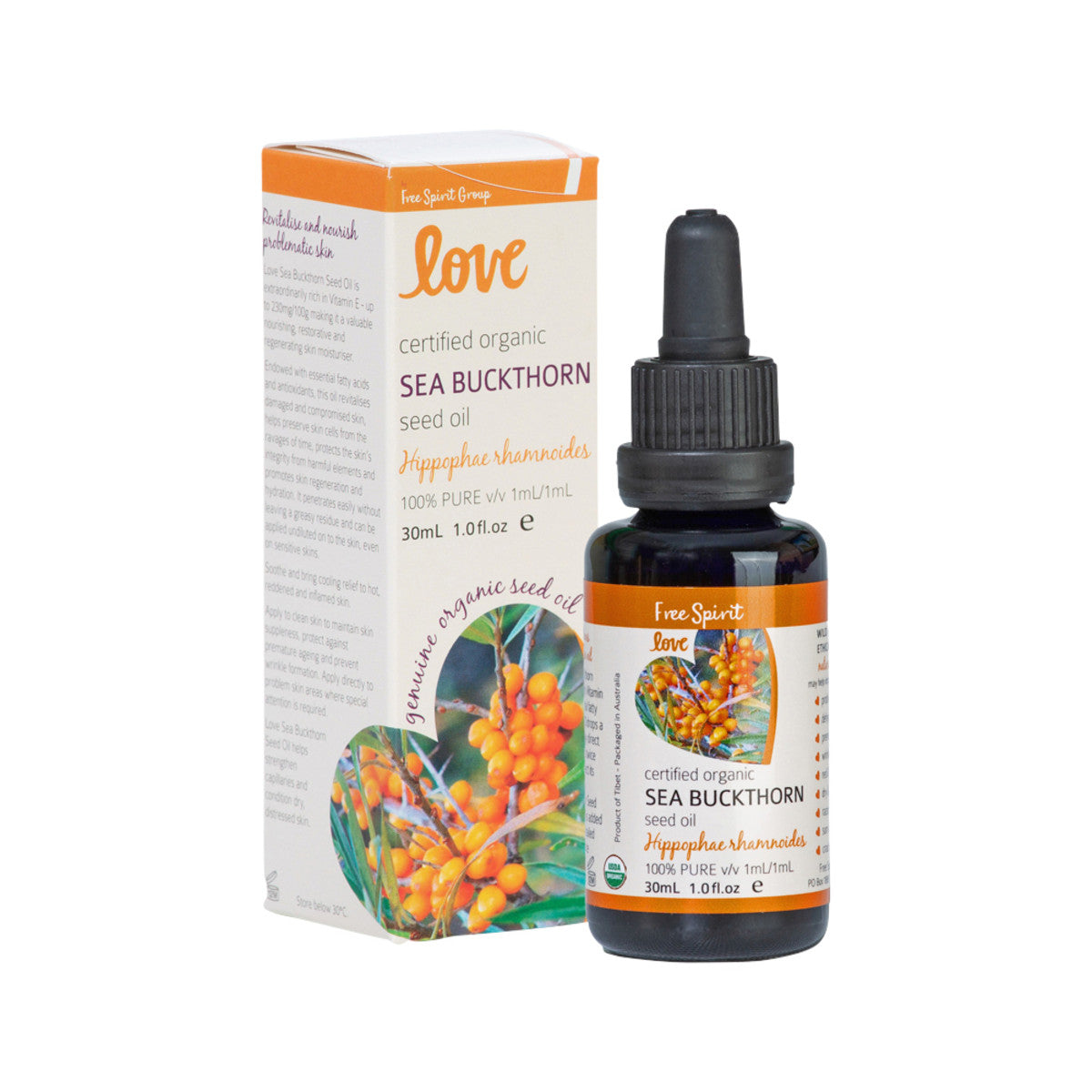 Byron Bay (Free Spirit) - Love Oils Organic Sea Buckthorn Seed Oil