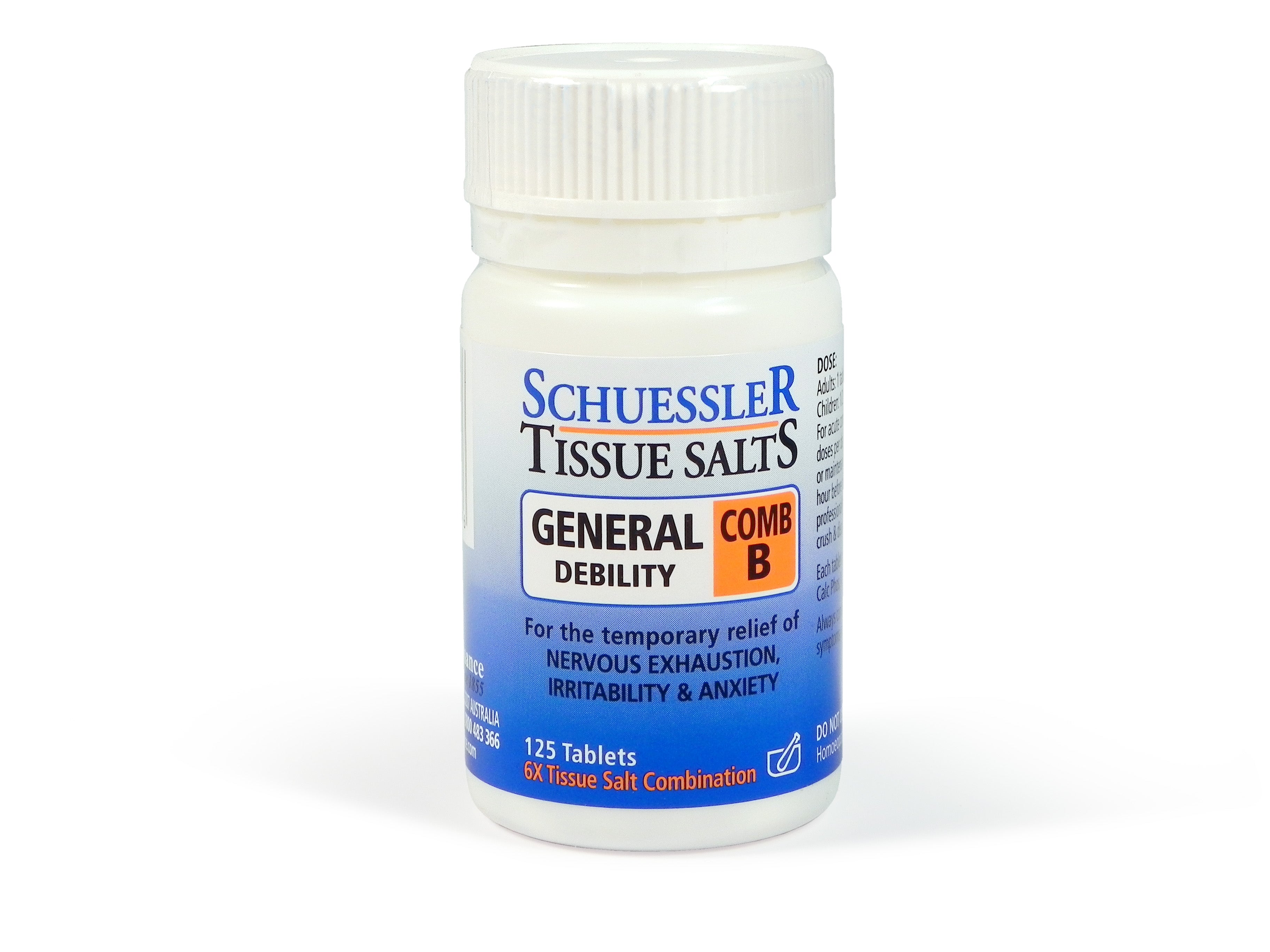 Schuessler Tissue Salts - Comb B (General Debility)