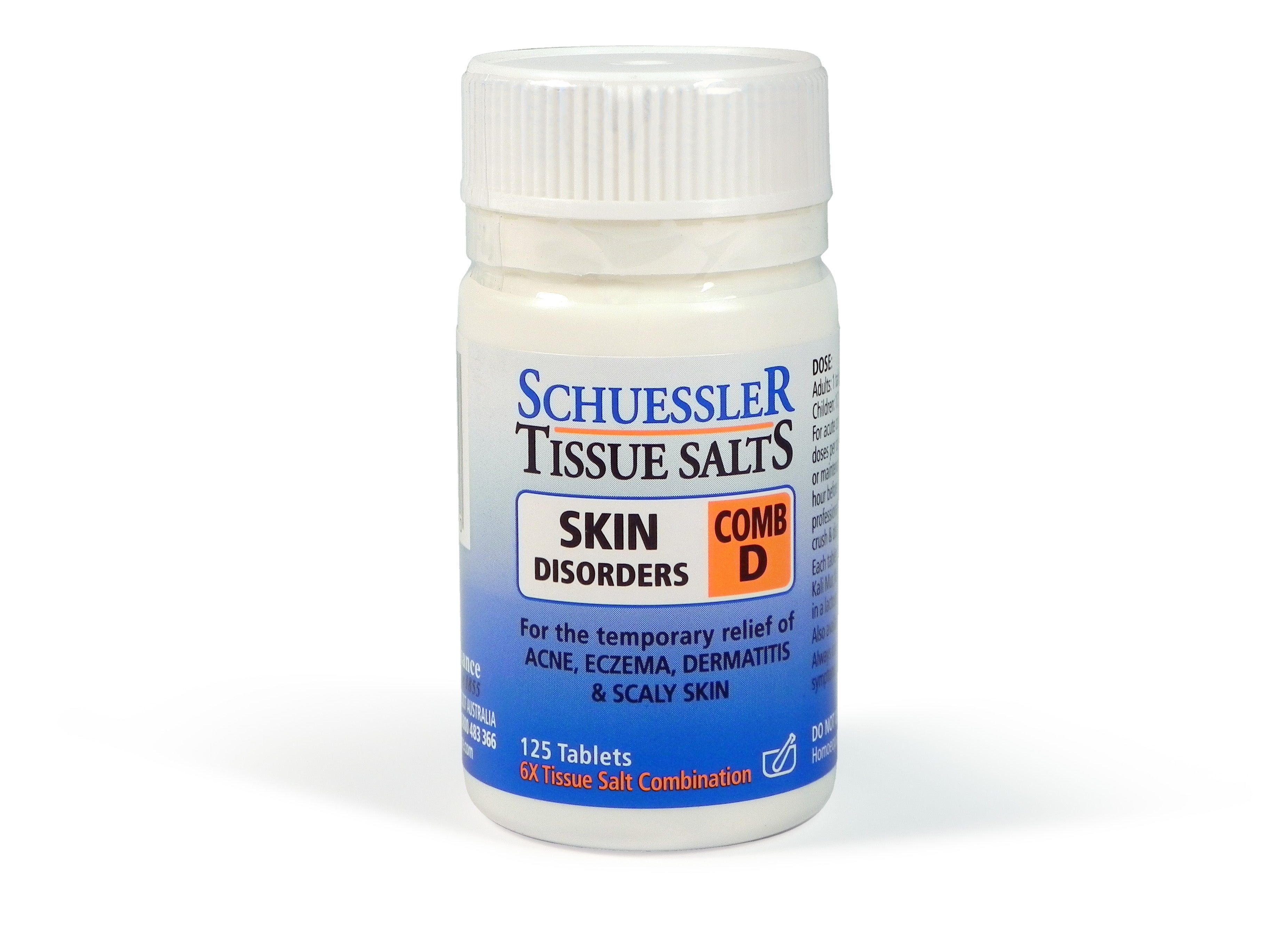 Schuessler Tissue Salts - Comb D (Skin Disorders)