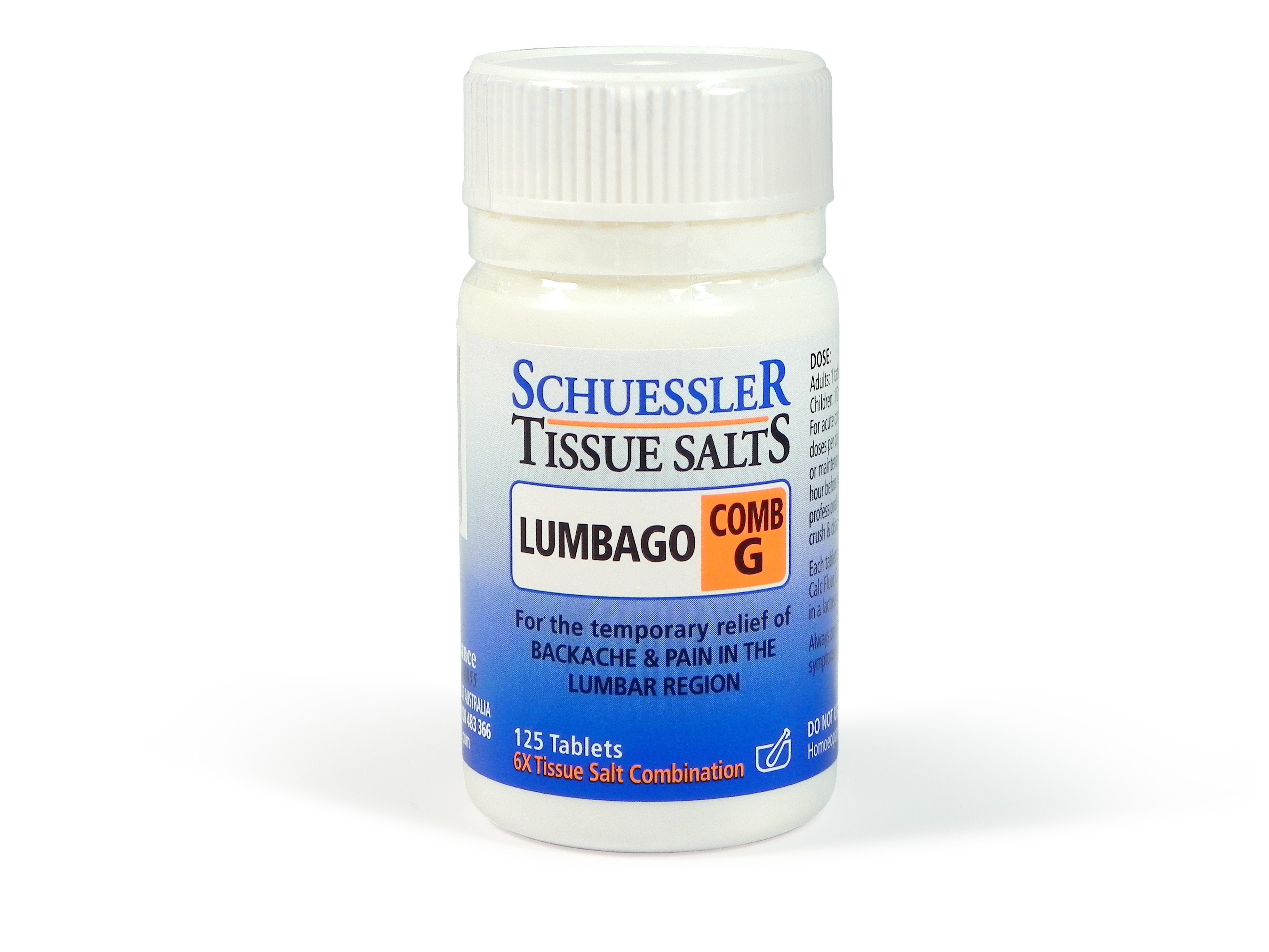 Schuessler Tissue Salts - Comb G (Lumbago)