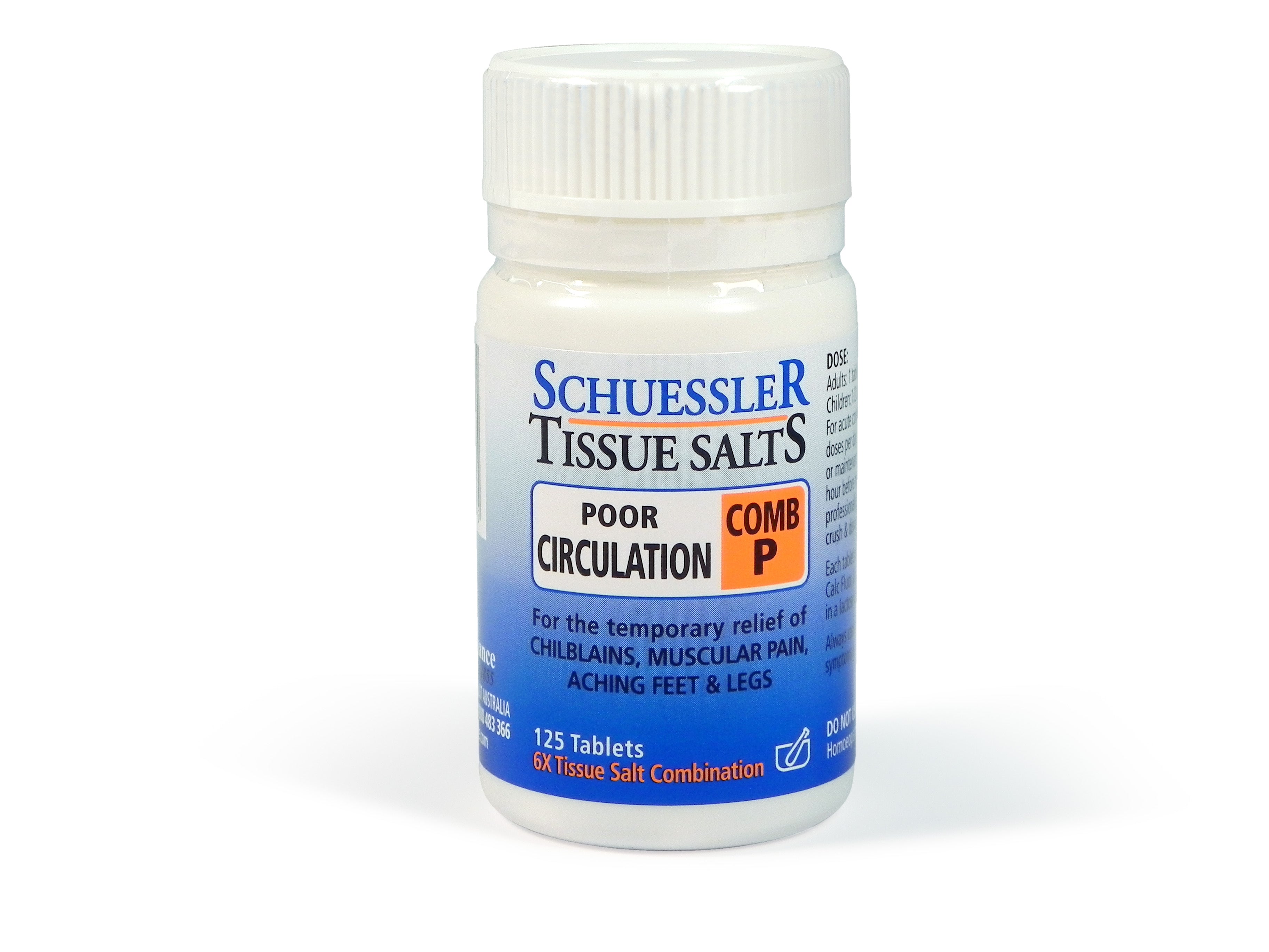 Schuessler Tissue Salts - Comb P (Poor Circulation)