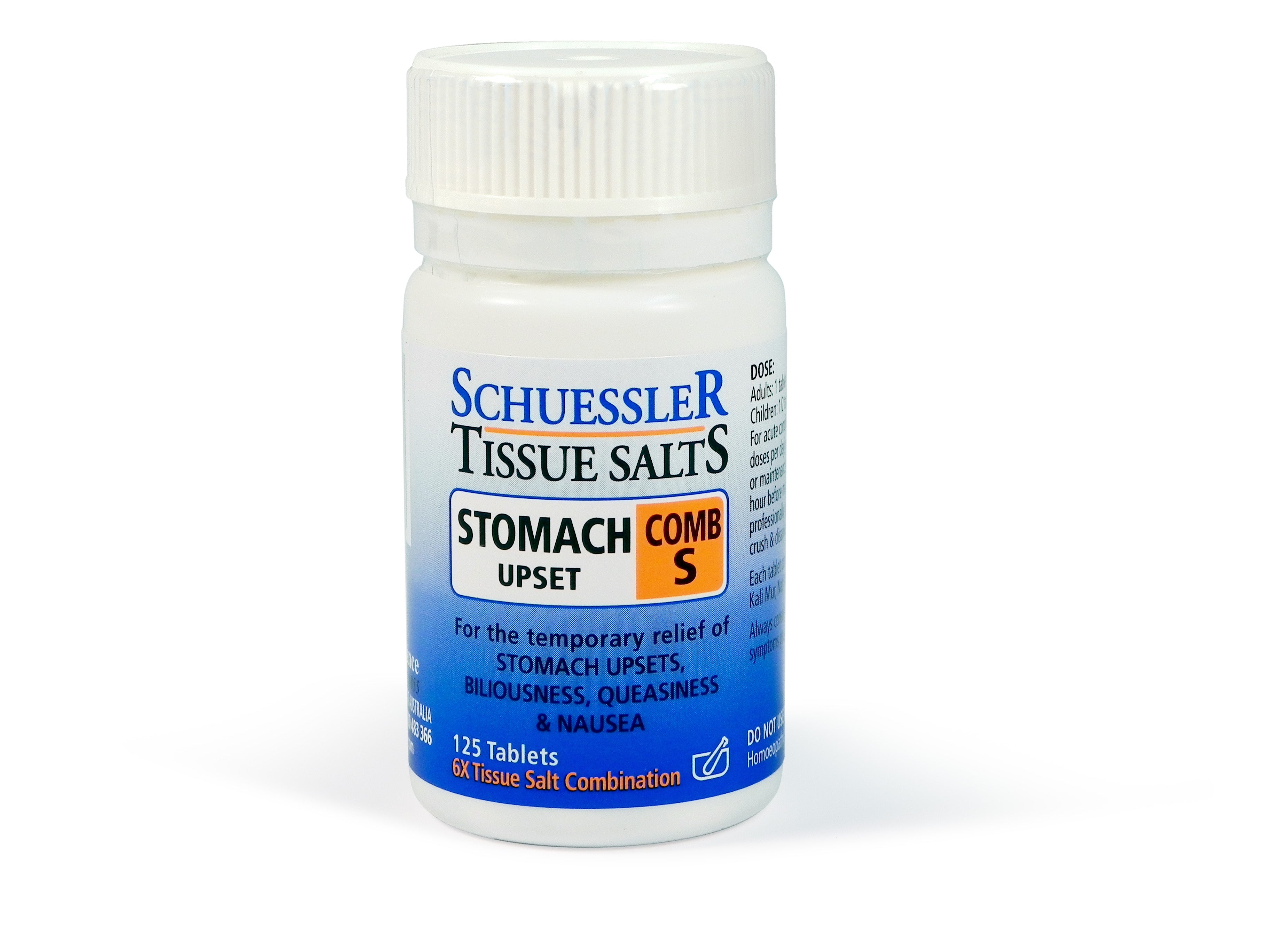 Schuessler Tissue Salts - Comb S (Stomach Upset)