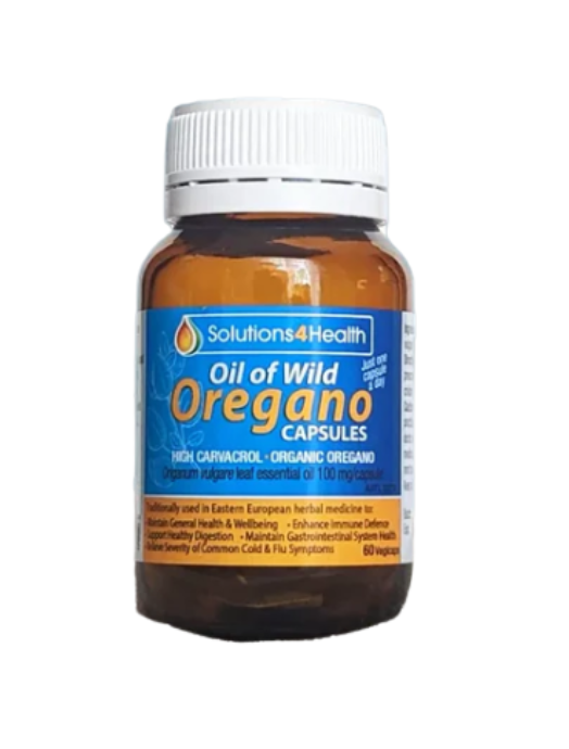Solutions 4 Health - Organic Oil of Wild Oregano Capsules 30vc