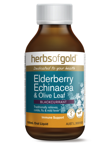 Herbs of Gold - Elderberry Echinacea & Olive Leaf