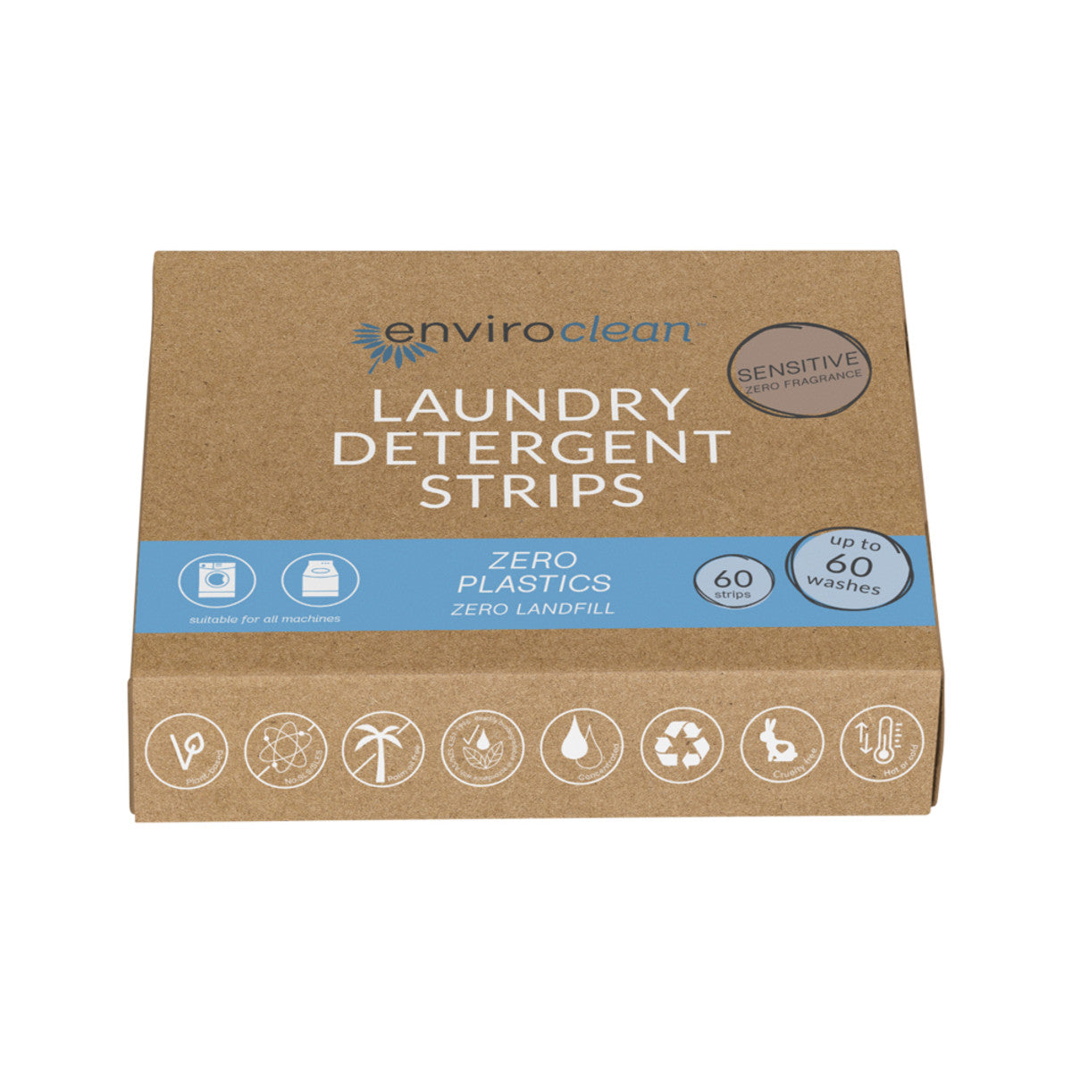 EnviroClean - Laundry Detergent Strips Sensitive x 60 Pack