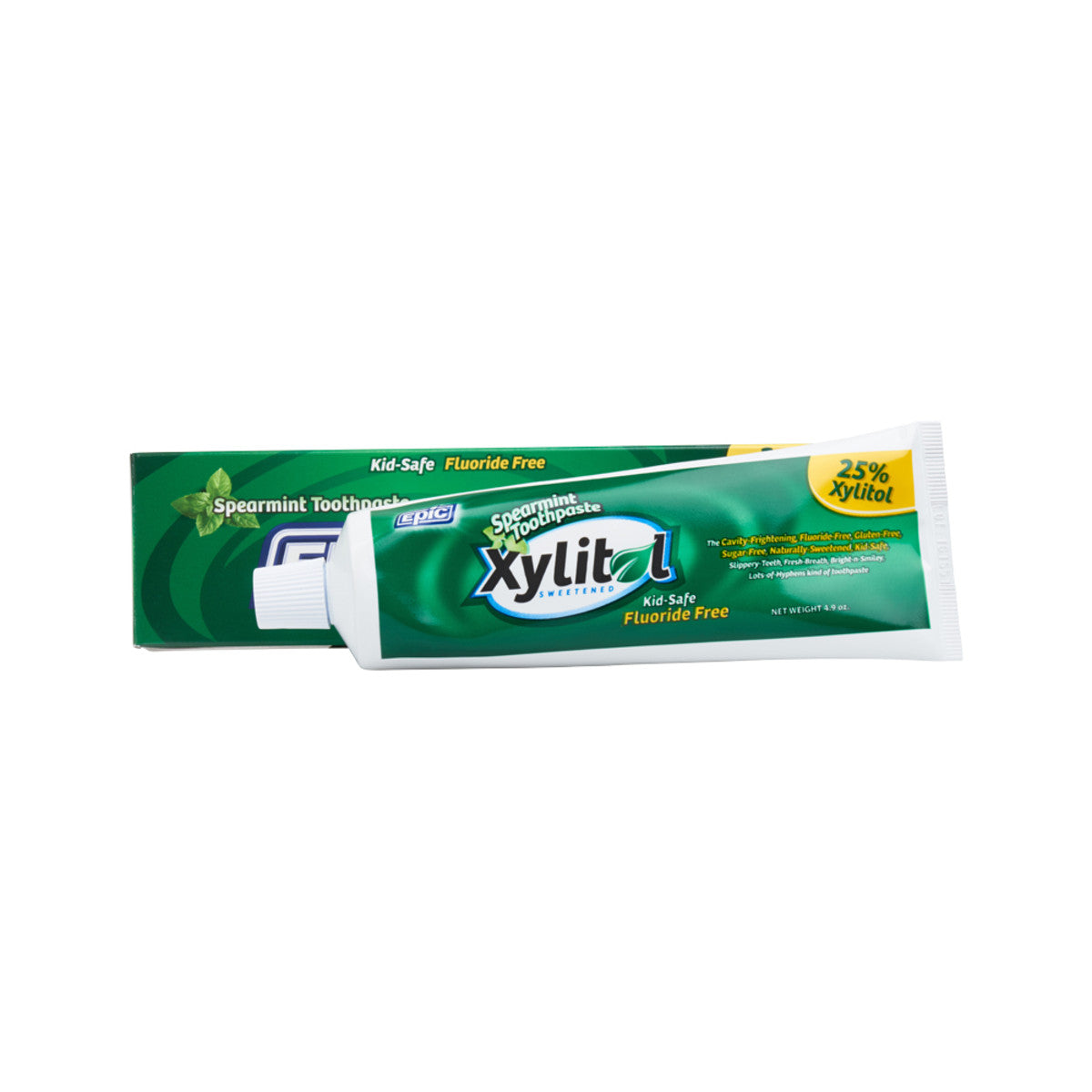 Epic - Spearmint Toothpaste with Xylitol (Fluoride Free) 4.9oz