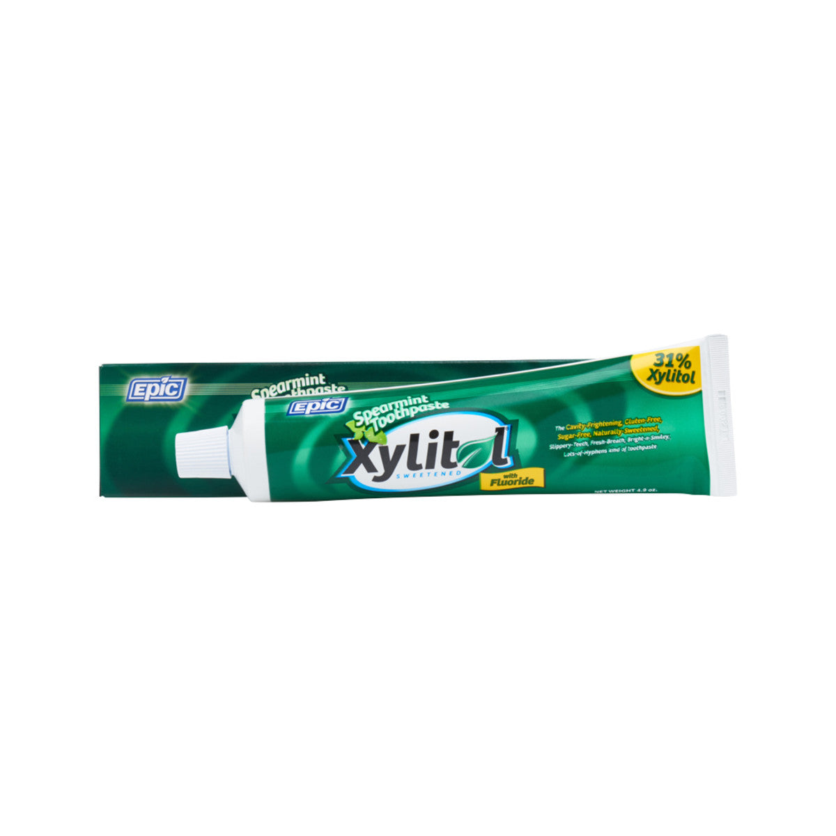 Epic - Spearmint Toothpaste with Xylitol (with Fluoride) 4.9oz