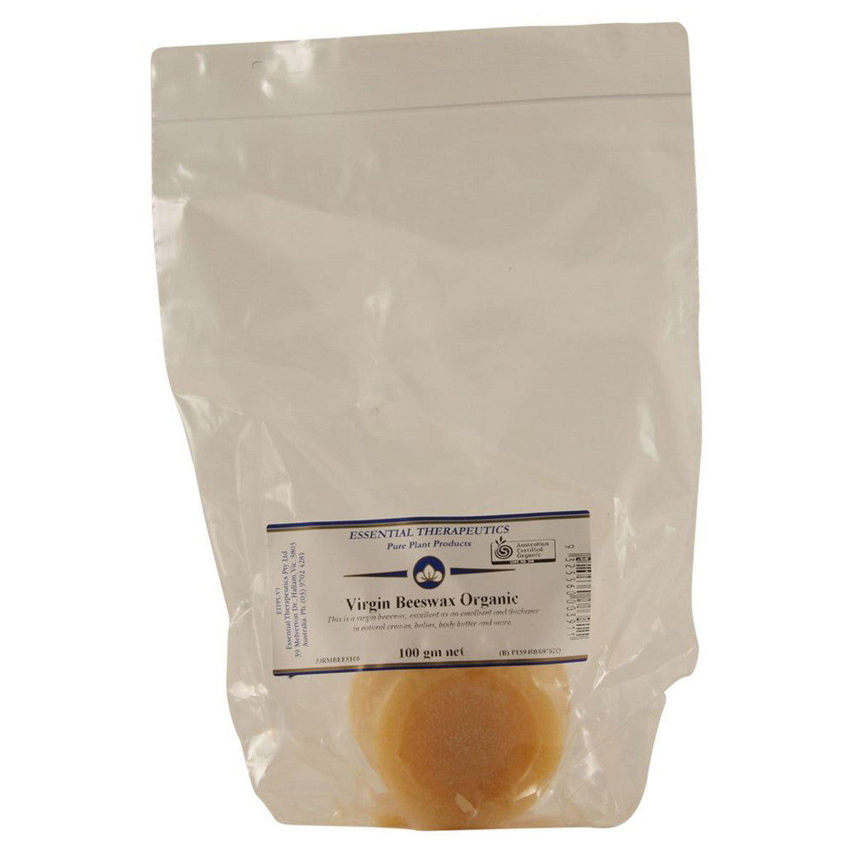 ESSEN THERAP BEESWAX VIRGIN ORGANIC 100G