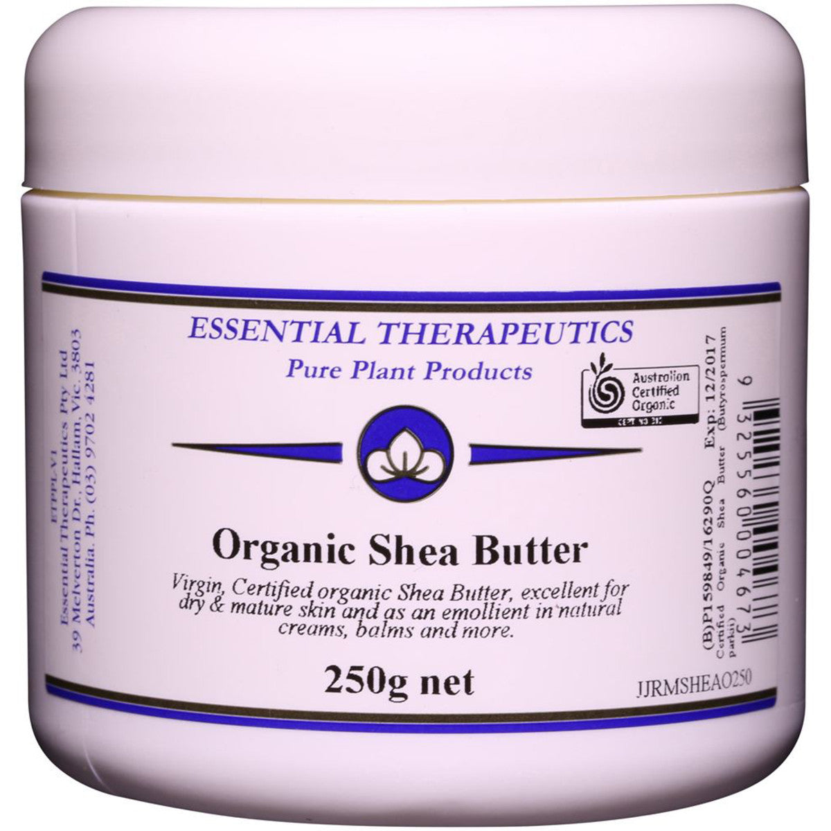 ESSEN THERAP SHEA BUTTER ORGANIC 250G