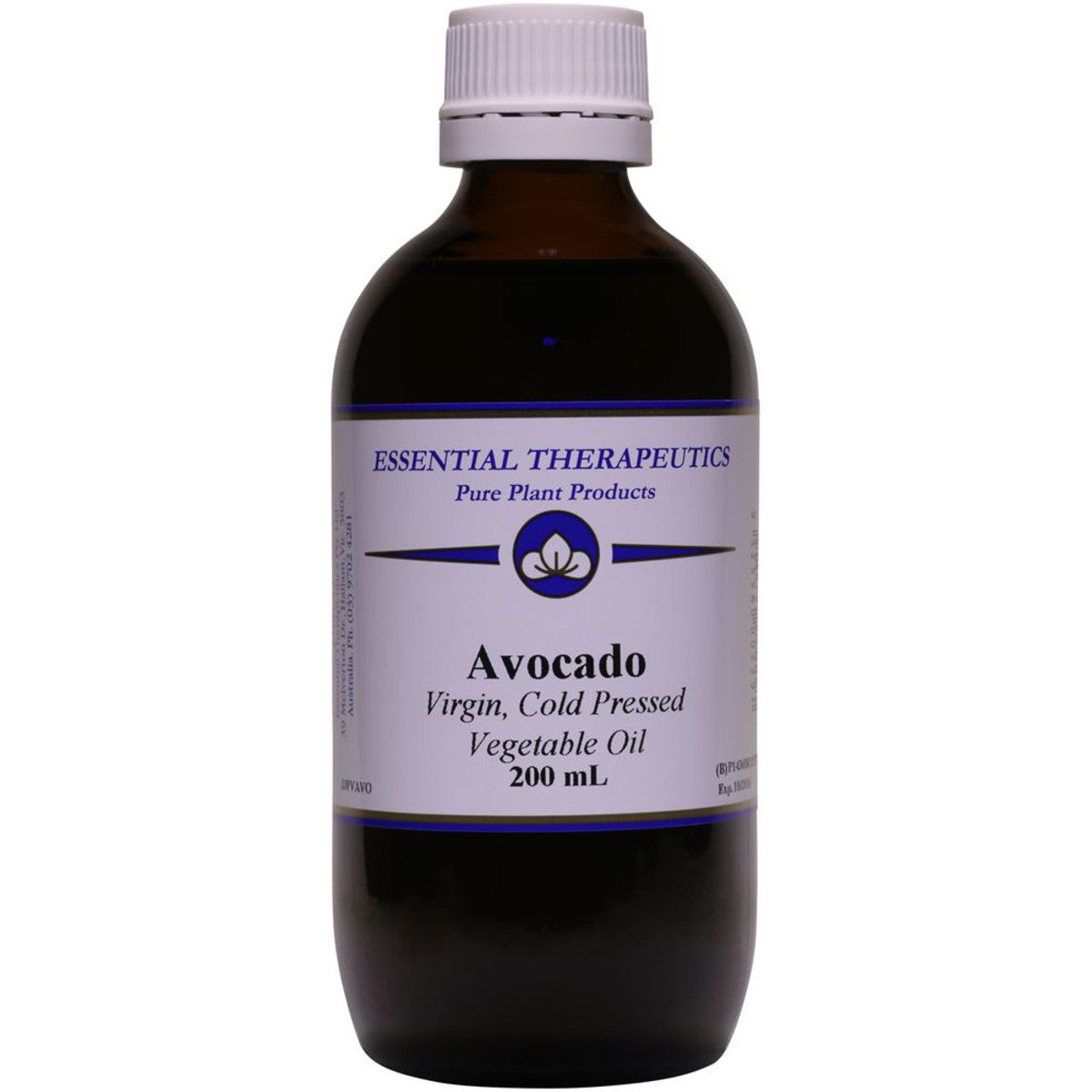 Essential Therapeutic - Vege Oil Avocado Oil Virgin 200ml