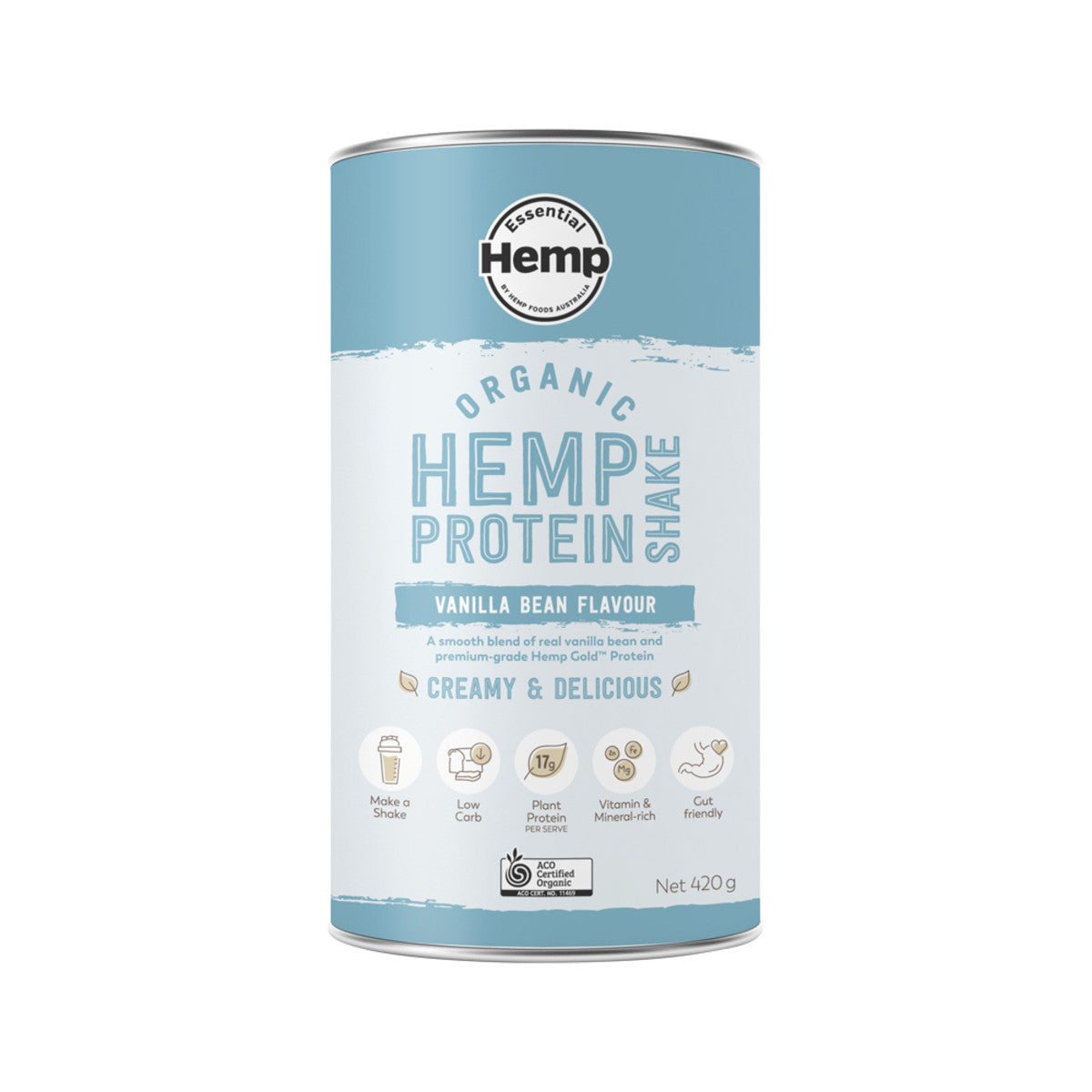 Essential Hemp - Hemp Protein Powder Vanilla 420g