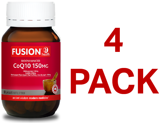 Fusion Health - CoQ10 150mg 60 Capsules - 4 Pack - $34.90 each