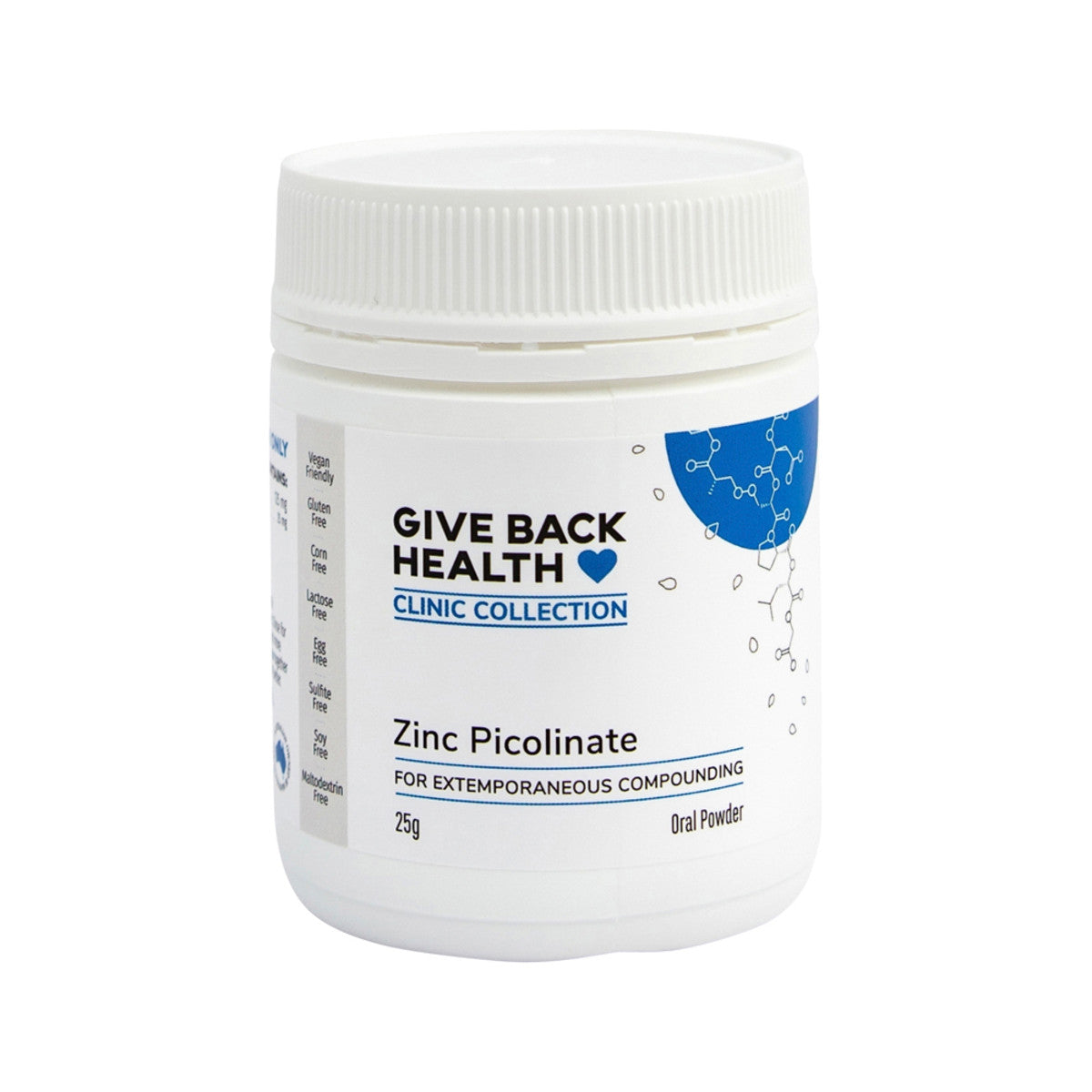 Give Back Health Clinic Collection - Zinc Picolinate Oral Powder