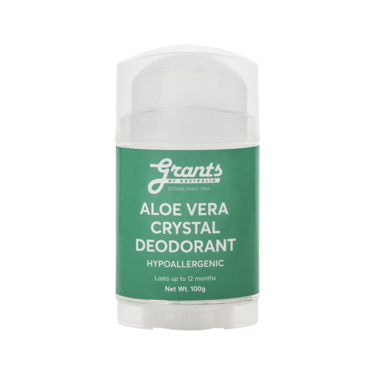 Grants Of Australia - Crystal Deodorant Stick Aloe Vera 100g
