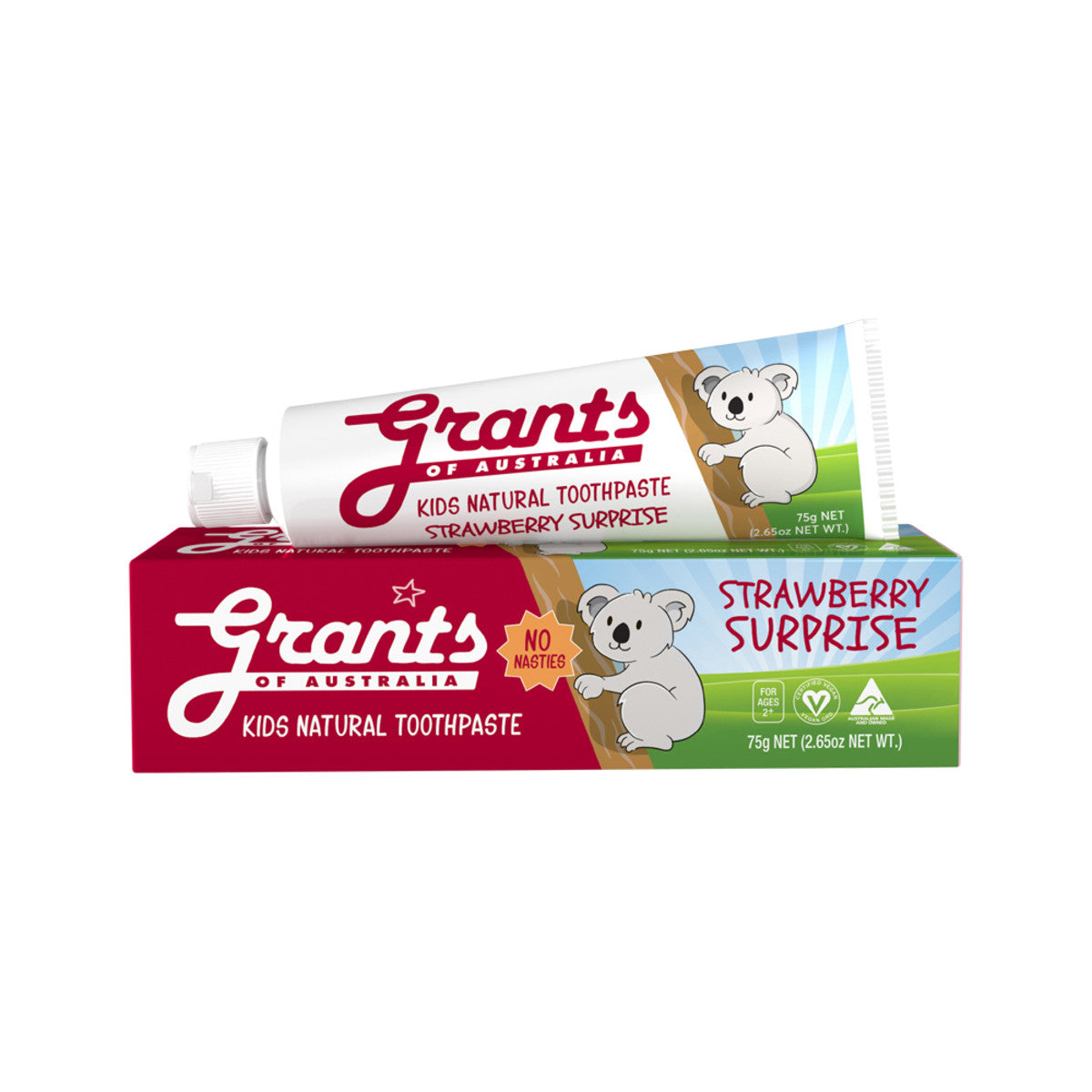Grants Of Australia - Natural Toothpaste Kids Strawberry Surprise