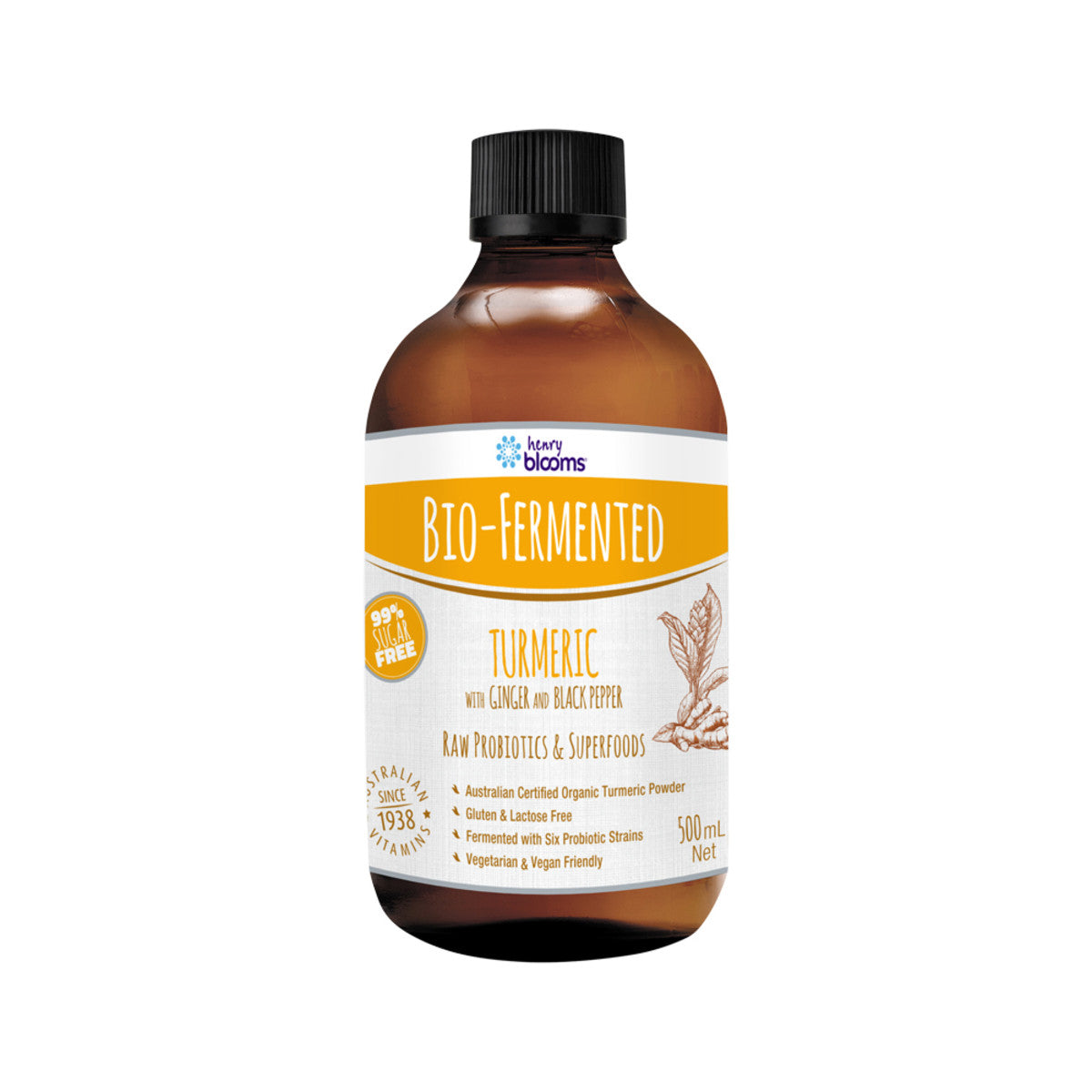 Henry Blooms - Bio Fermented Turmeric Ginger and Black Pepper