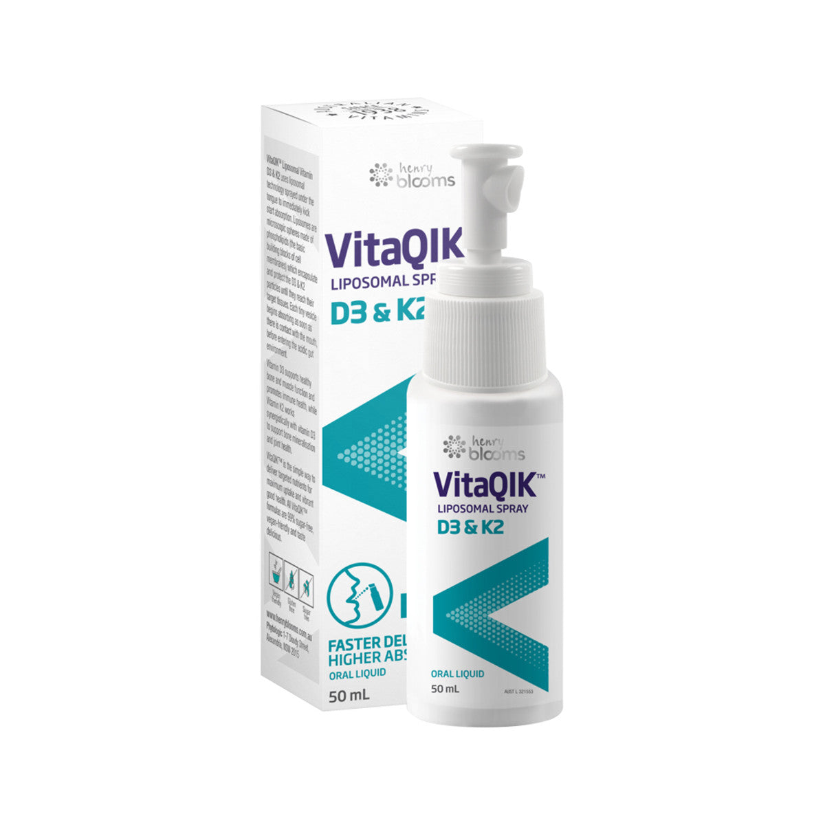 Henry Blooms - VitaQIK Liposomal Spray D3 & K2