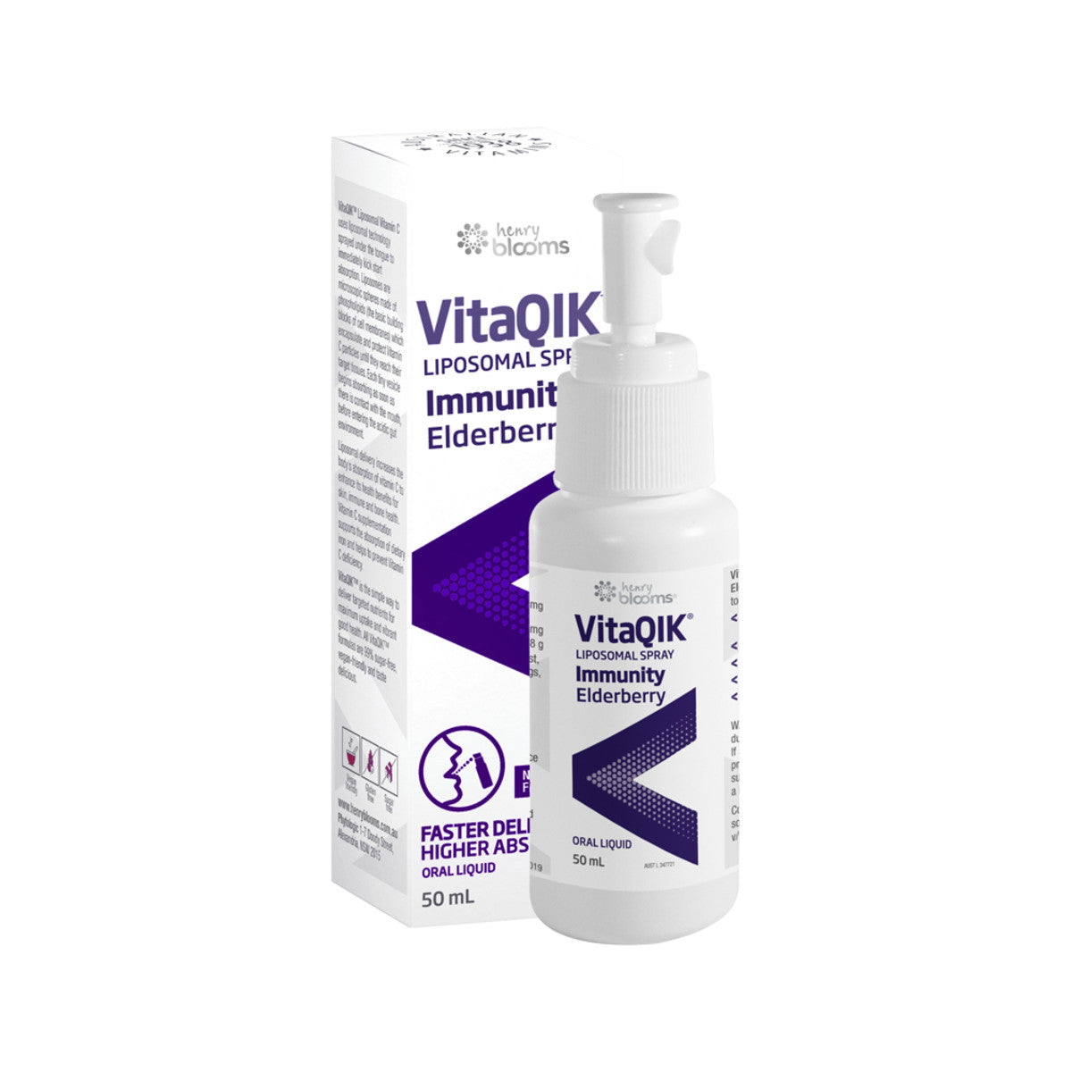 Henry Blooms - VitaQIK Liposomal Spray Immunity Elderberry