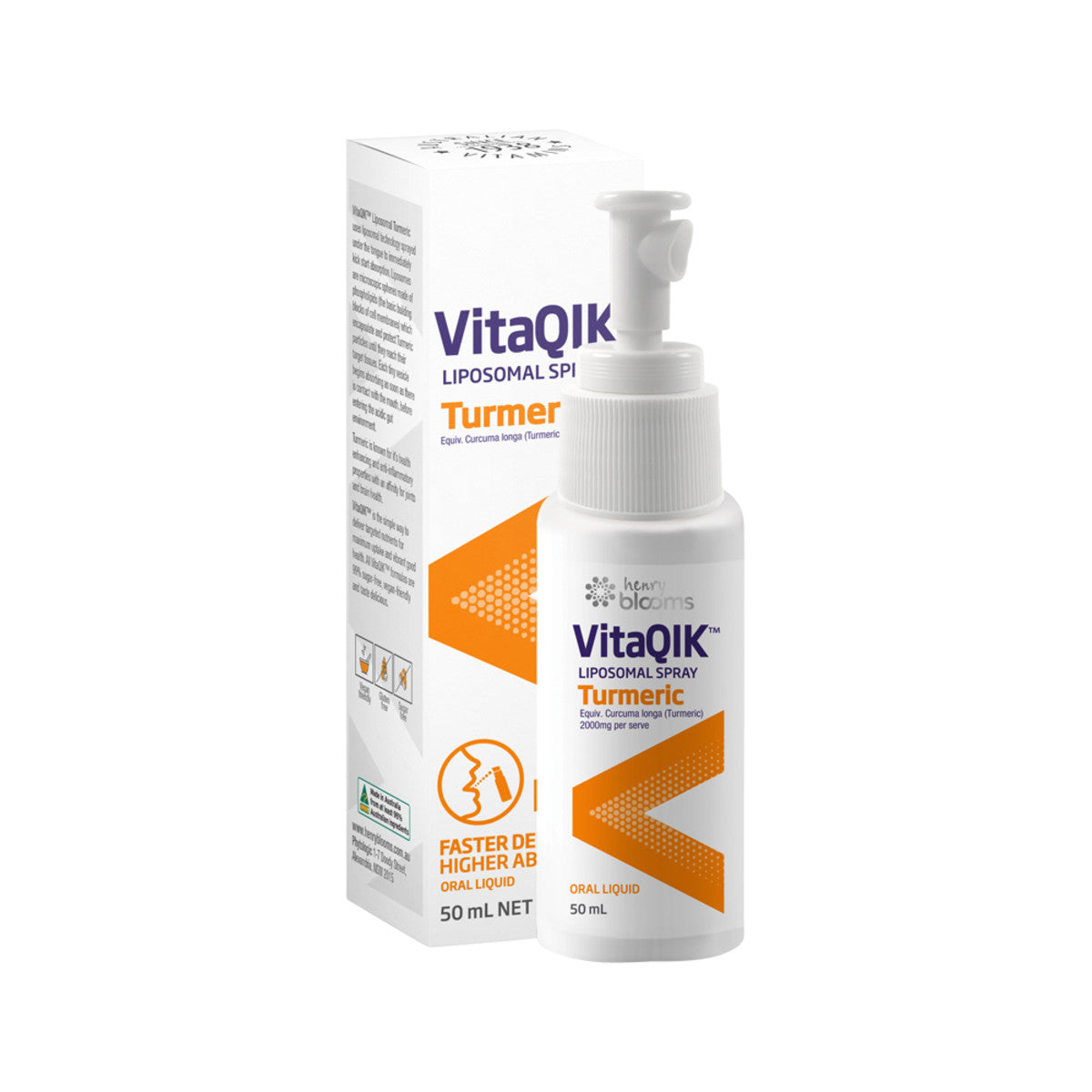 Henry Blooms - VitaQIK Liposomal Spray Turmeric