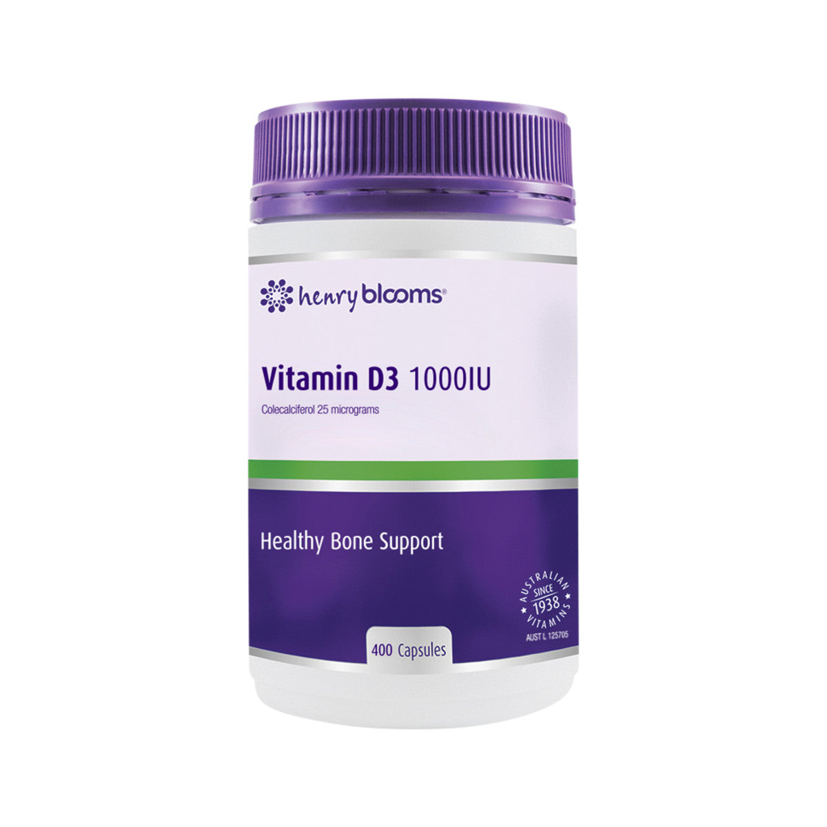 Henry Blooms - Vitamin D3 1000 IU