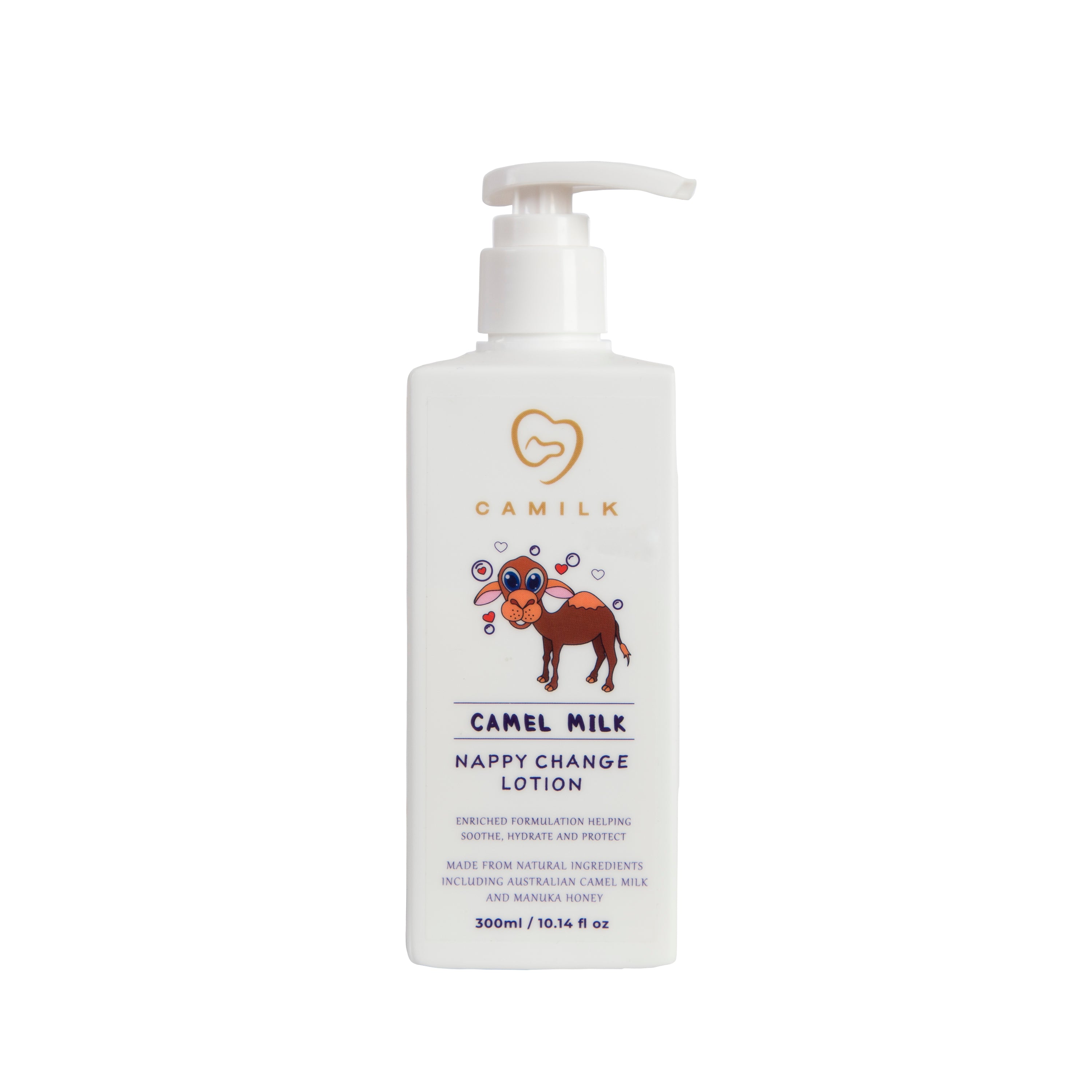 Camilk - Camel Milk Nappy Change Lotion + Manuka Honey (300ml)