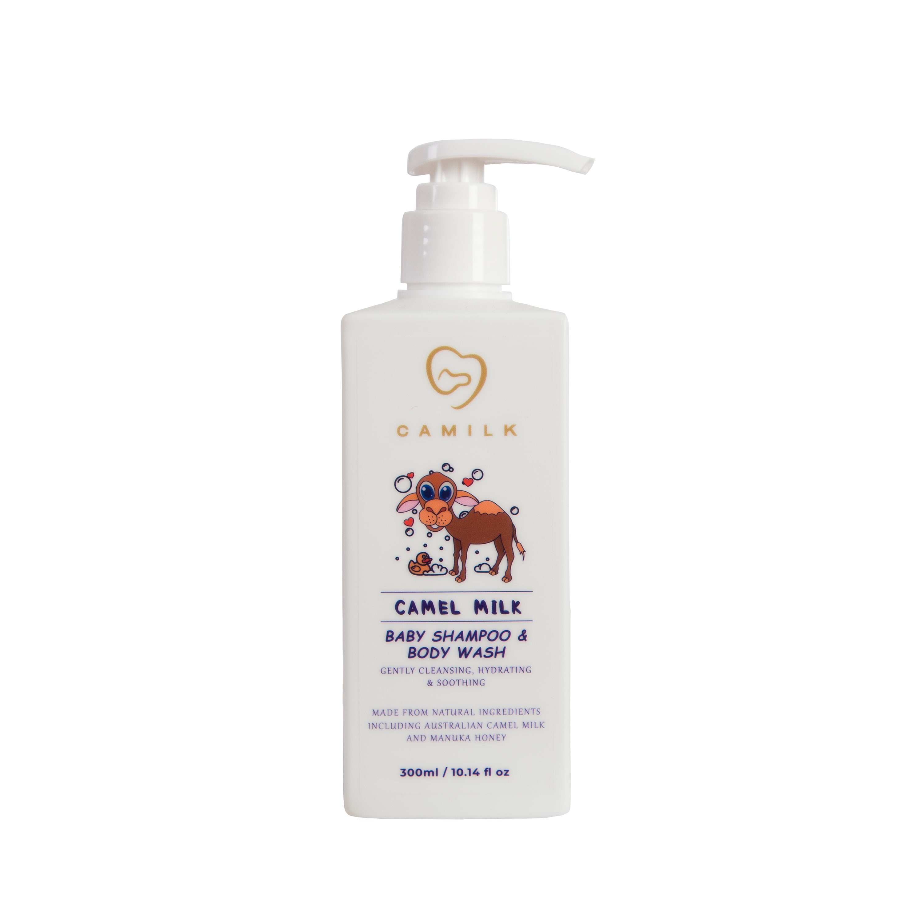 Camilk - Camel Milk Baby Shampoo & Body Wash + Manuka Honey (300ml)