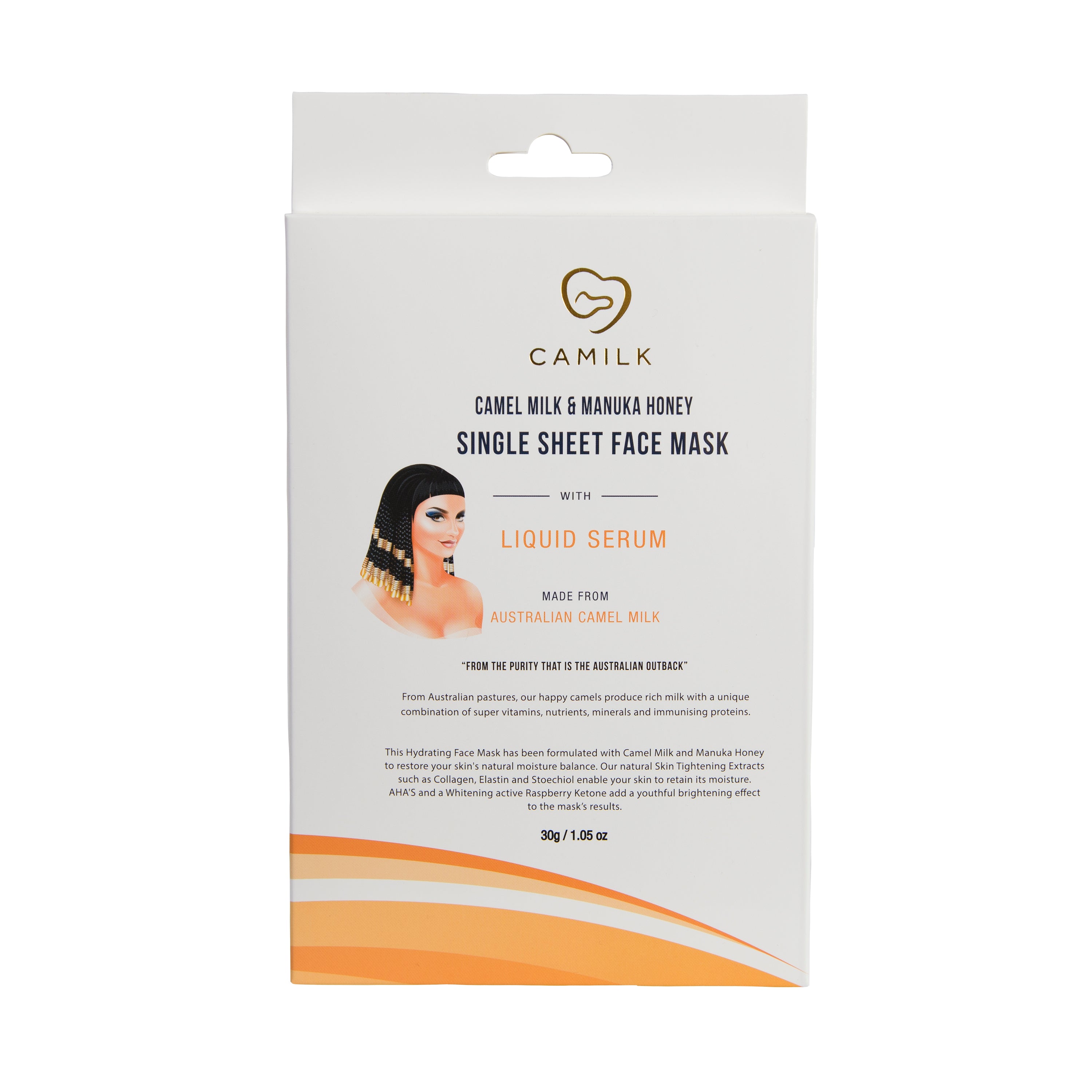 Camilk - Camel Milk + Manuka Honey Single Sheet Face Mask
