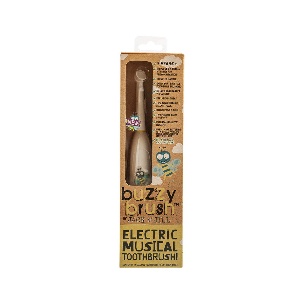 Jack N' Jill - Buzzy Brush Electric Musical Toothbrush