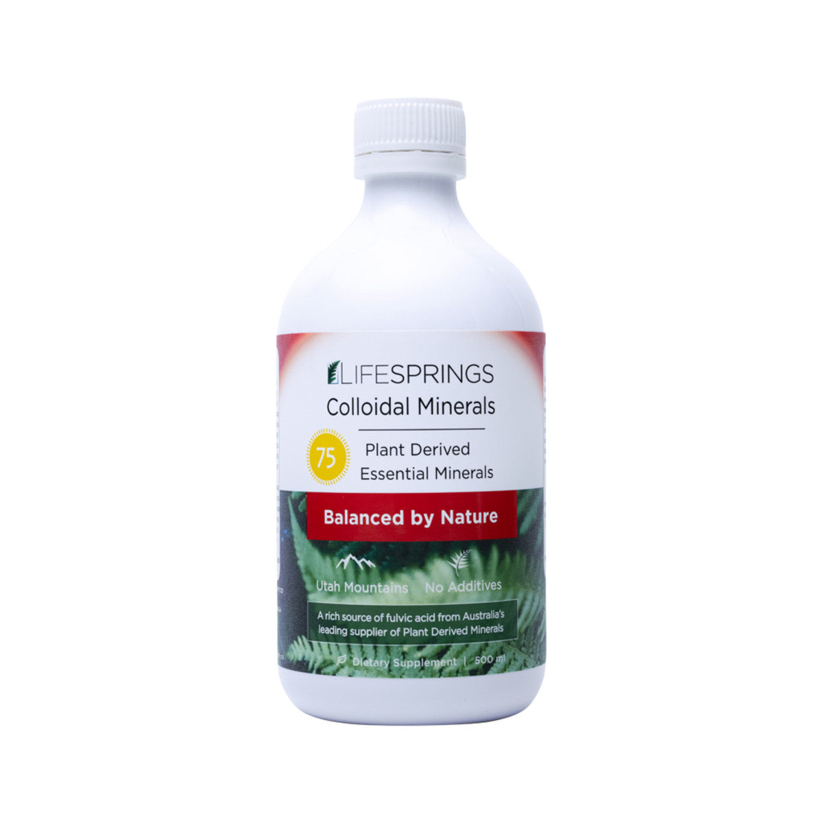 LifeSPRINGS - Colloidal Minerals (75 Plant Derived Essential Minerals)