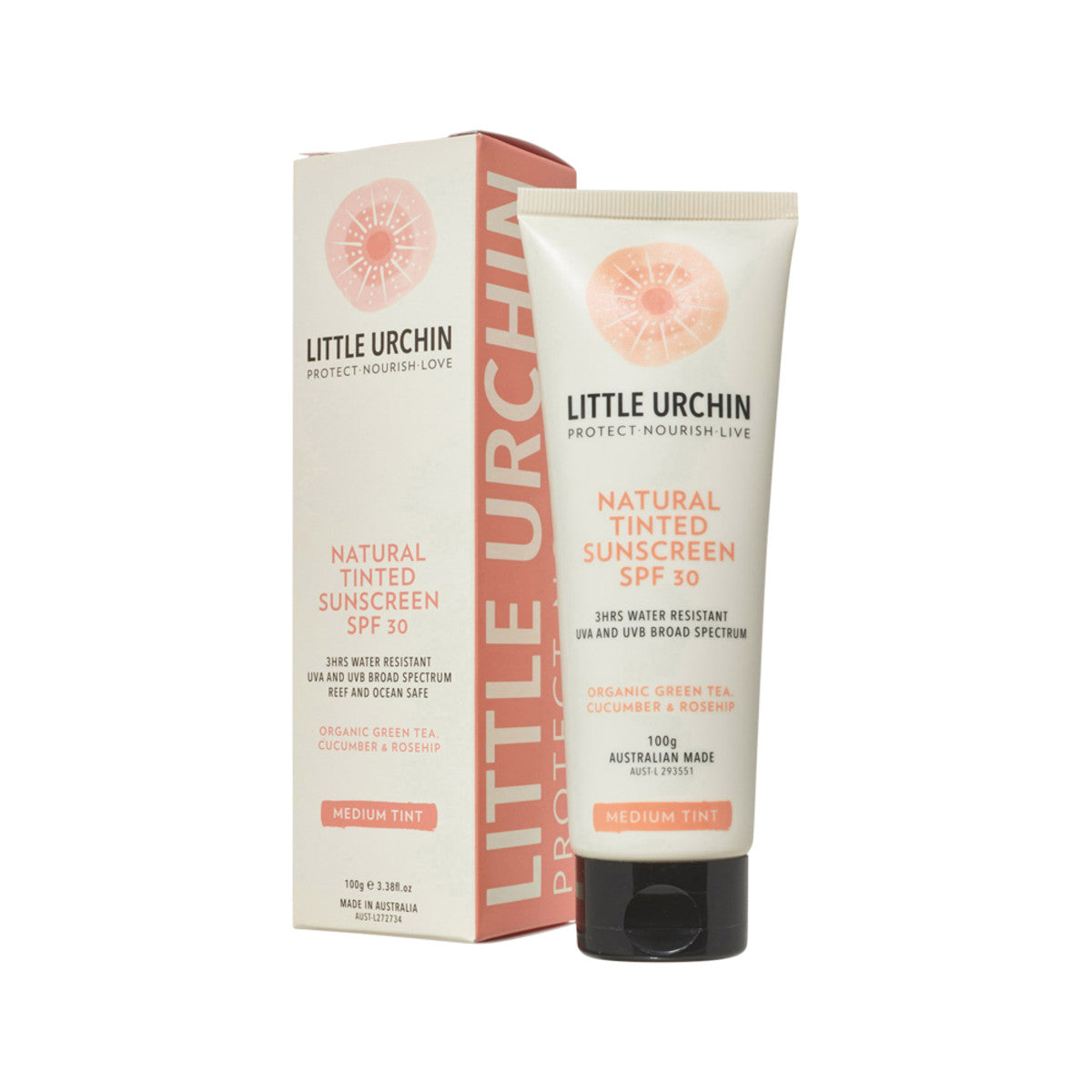 Little Urchin - Natural Tinted Sunscreen SPF 30 Plus 100g