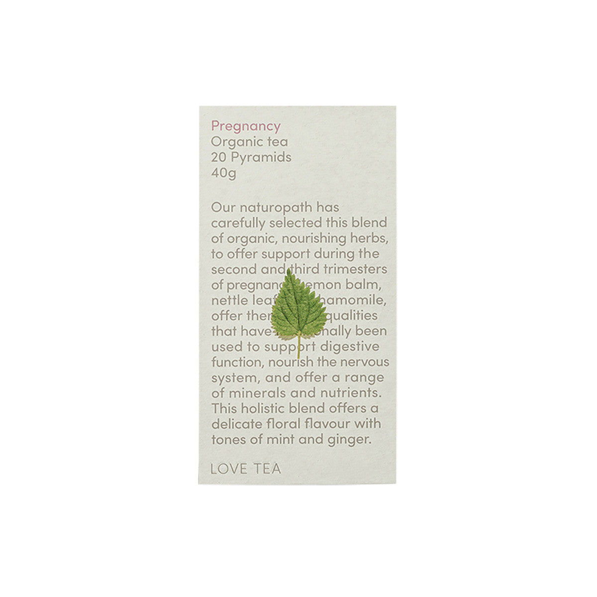 Love Tea - Organic Pregnancy Tea Bags