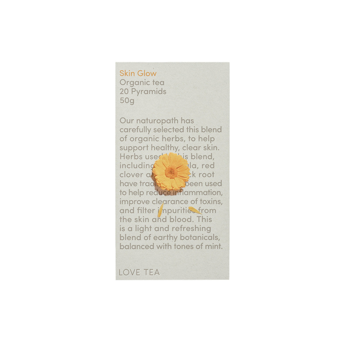 Love Tea - Organic Skin Glow Tea Bags