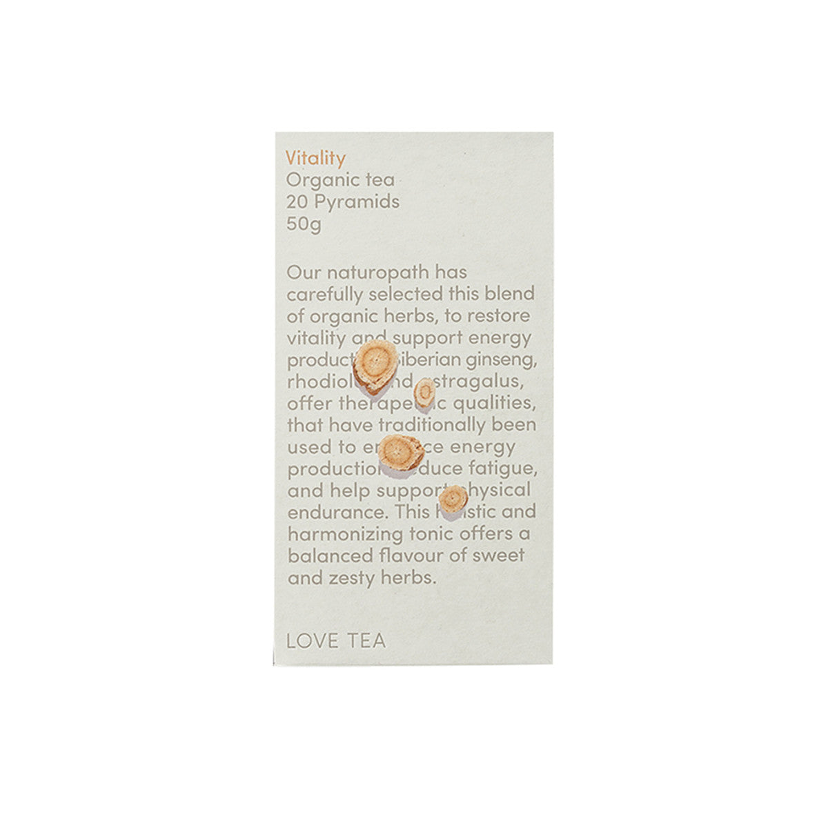 Love Tea - Organic Vitality Tea Bags