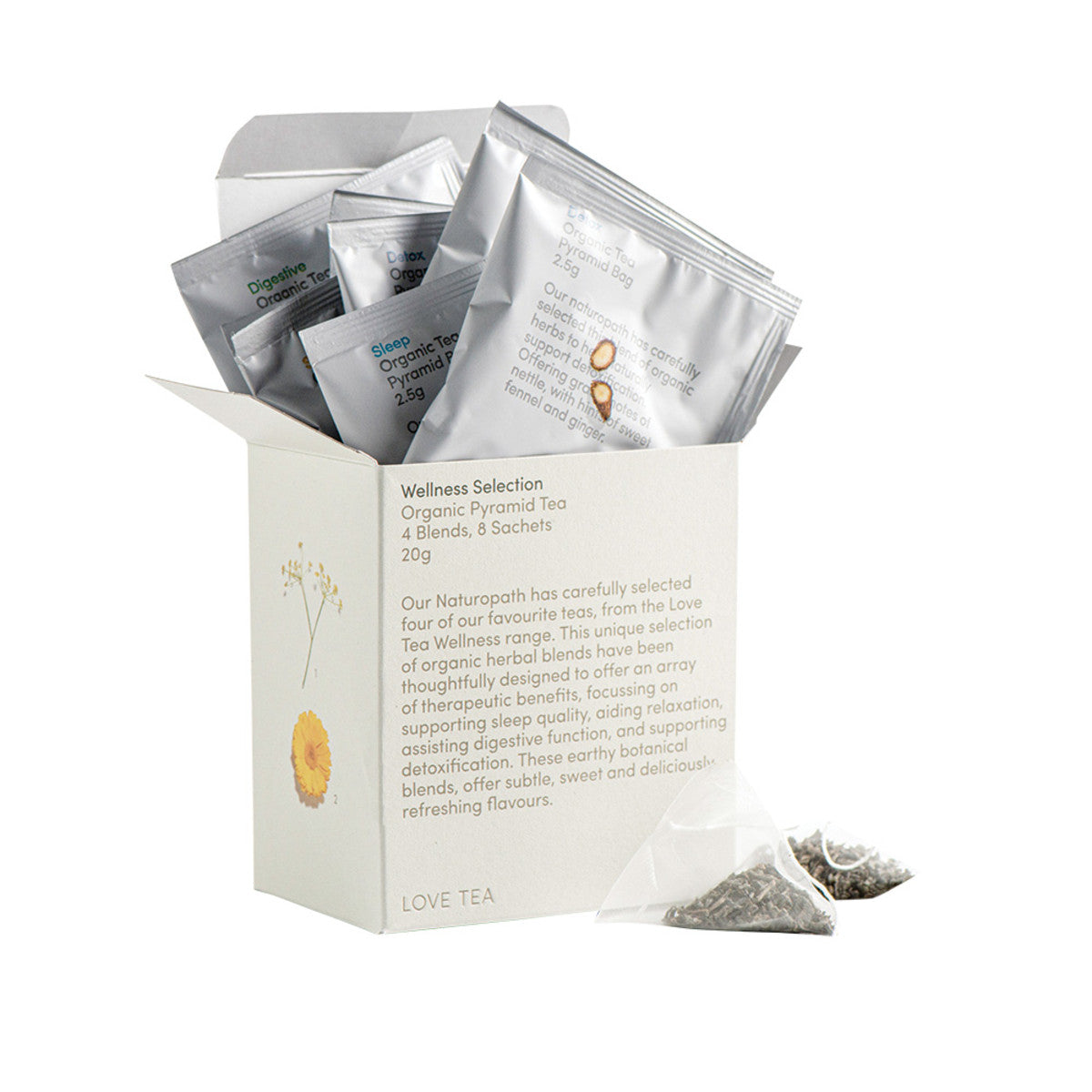 Love Tea - Organic Wellness Selection Tea Bags