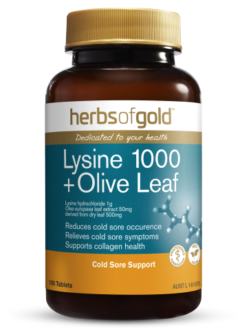 Herbs of Gold - Lysine 1000 + Olive Leaf