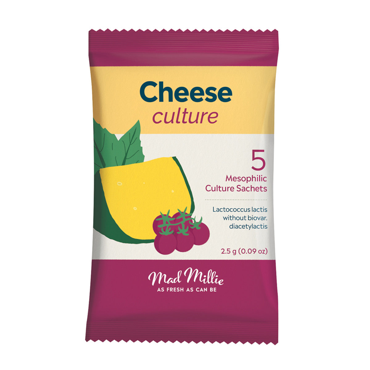 Mad Millie - Cheese Culture (Mesophilic) Sachets x 5 Pack