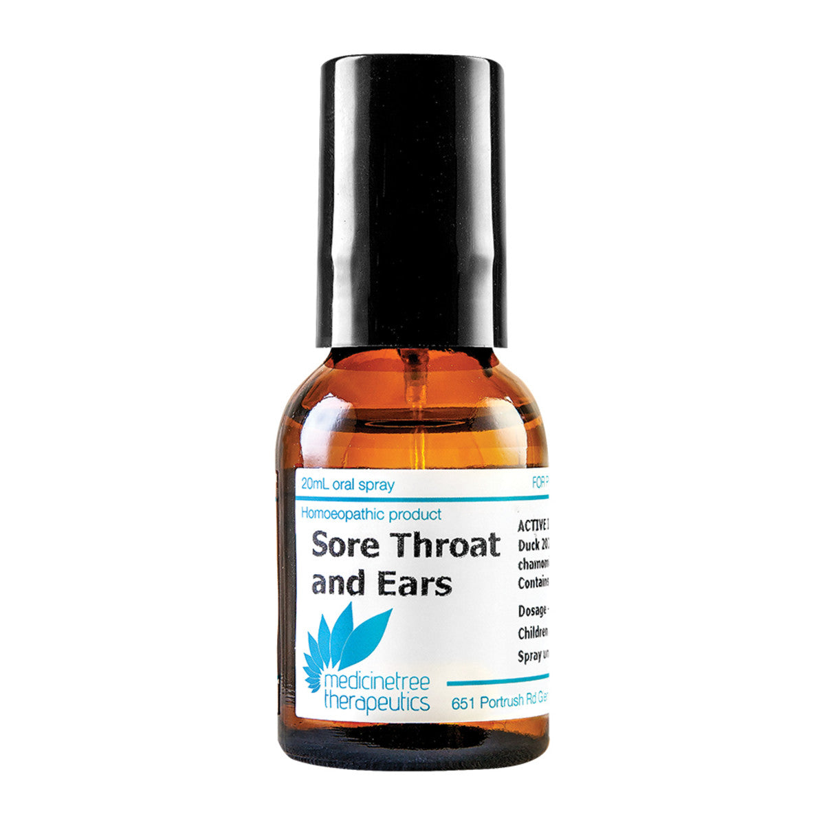 Medicine Tree - Therapeutics Sore Throat and Ears Oral Spray