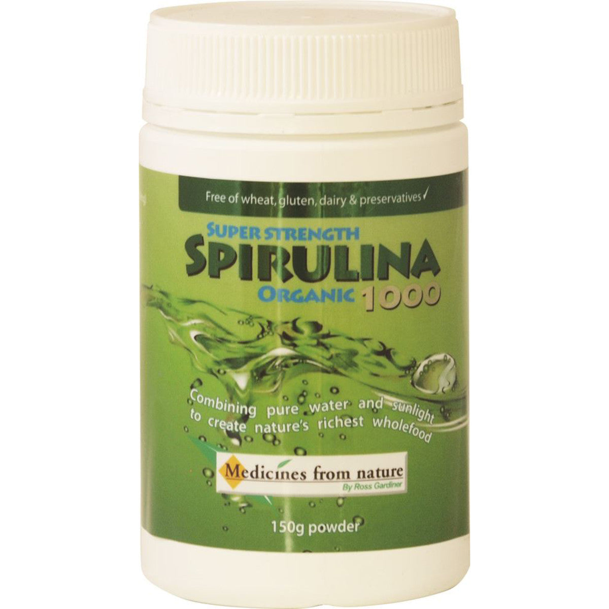 Medicines From Nature - Organic Super Strength Spirulina 1000 Powder
