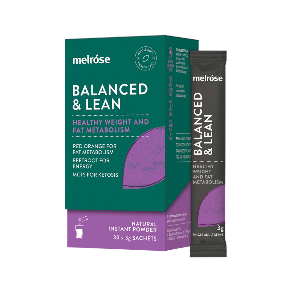 Melrose - Balanced & Lean Sachet 3g x 30 Pack