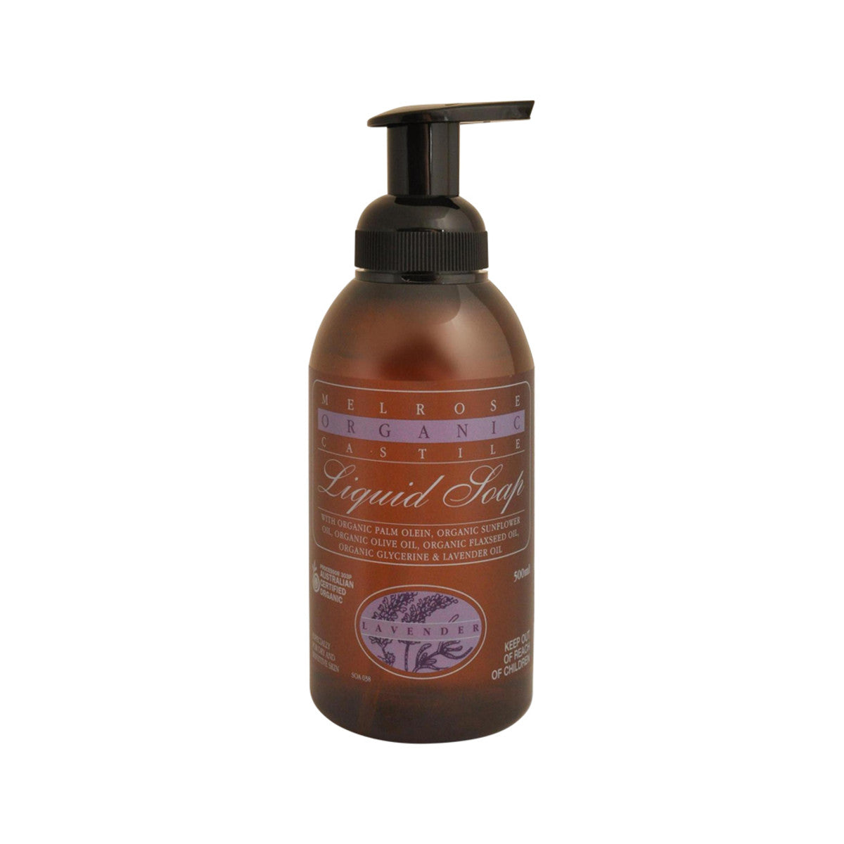 Melrose - Organic Castile Liquid Soap Lavender Pump