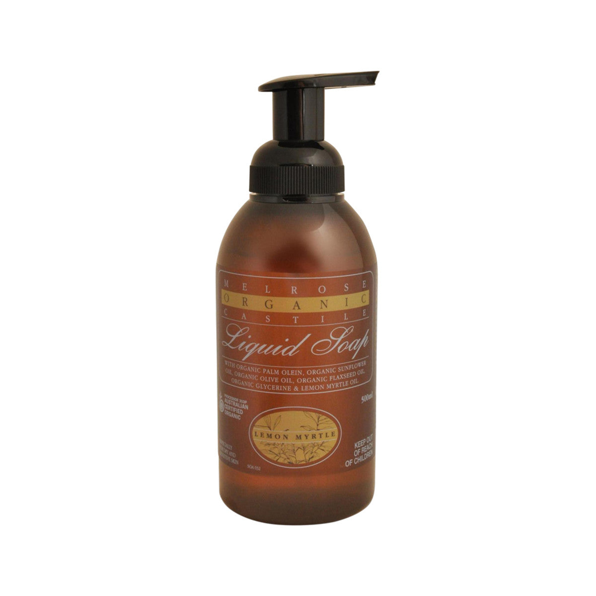 Melrose - Organic Castile Liquid Soap Lemon Myrtle Pump