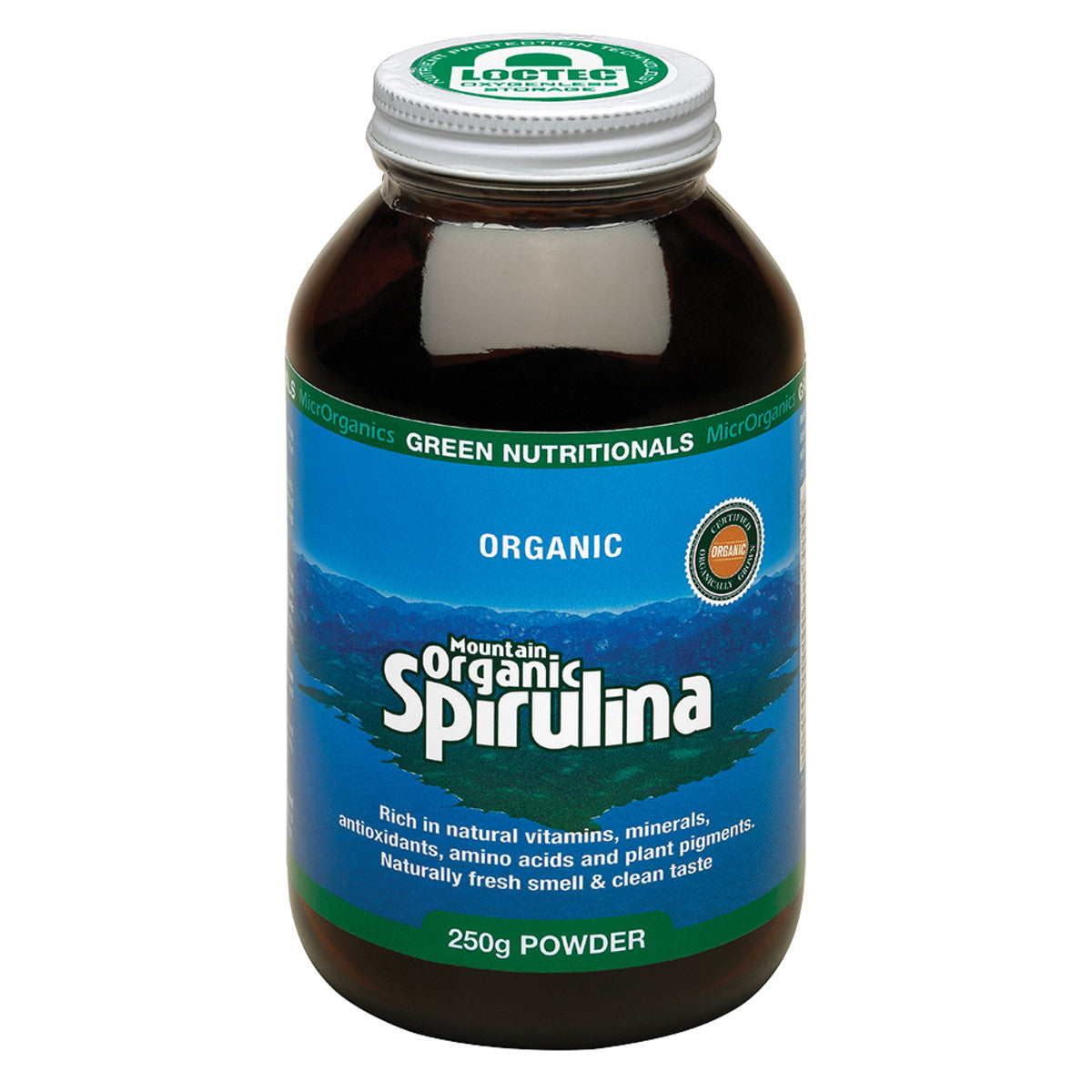 MicrOrganics Green Nutrit Mountain Org Spirulina Pwd 250g