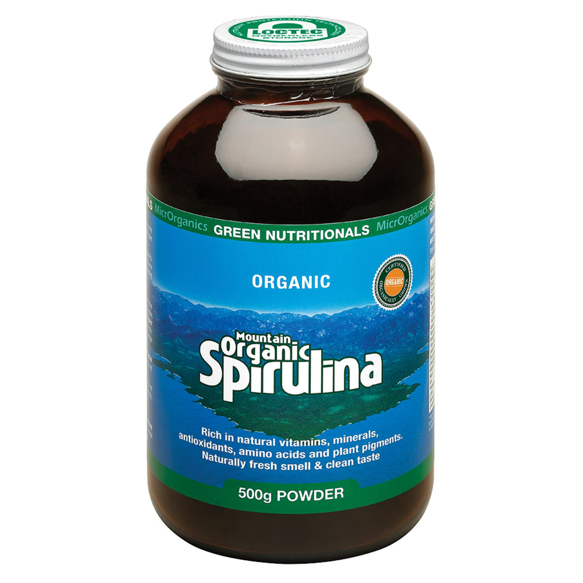 MicrOrganics Green Nutrit Mountain Org Spirulina Pwd 500g